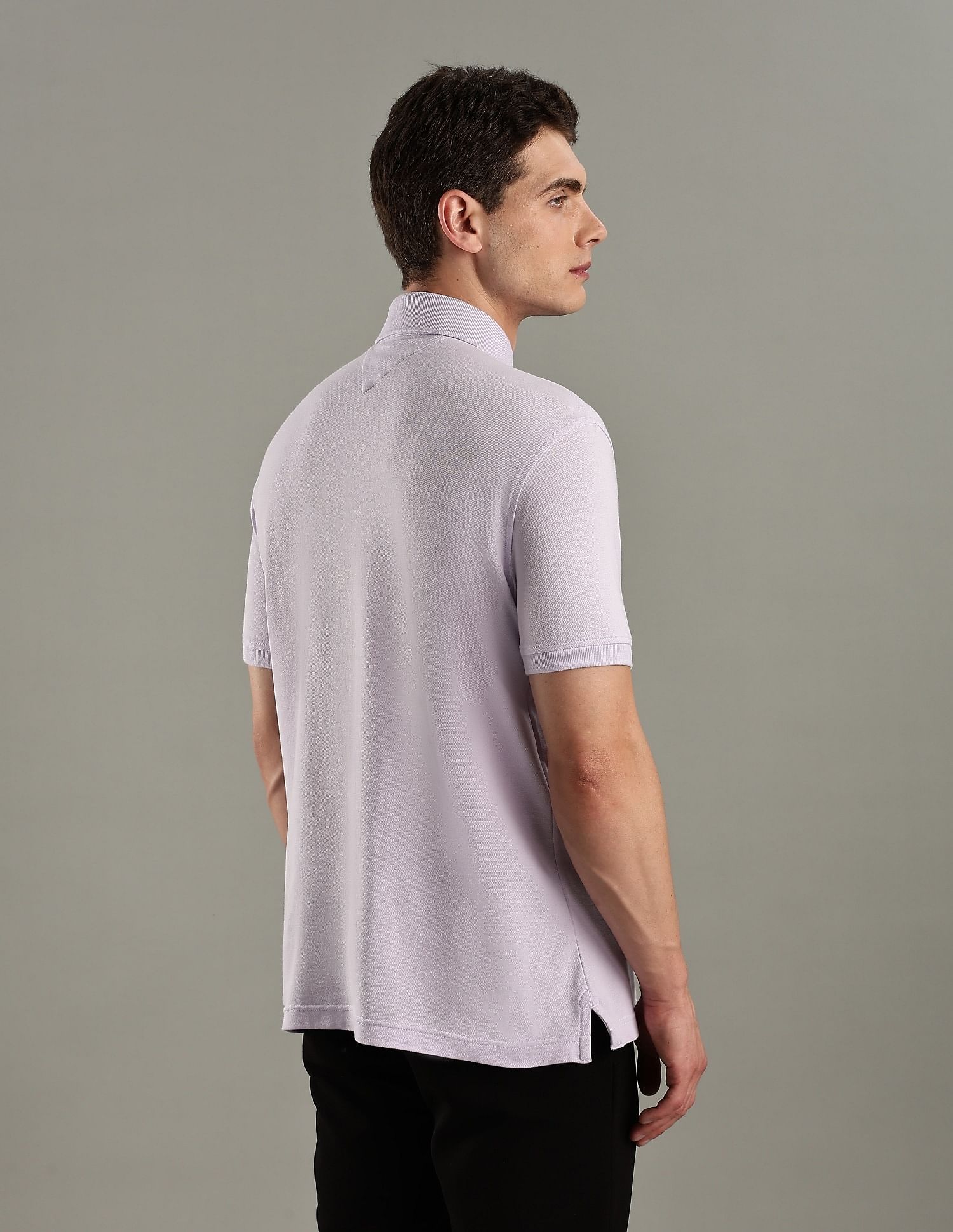 Tommy Hilfiger Solid Regular-Fit Cotton Polo T-Shirt
