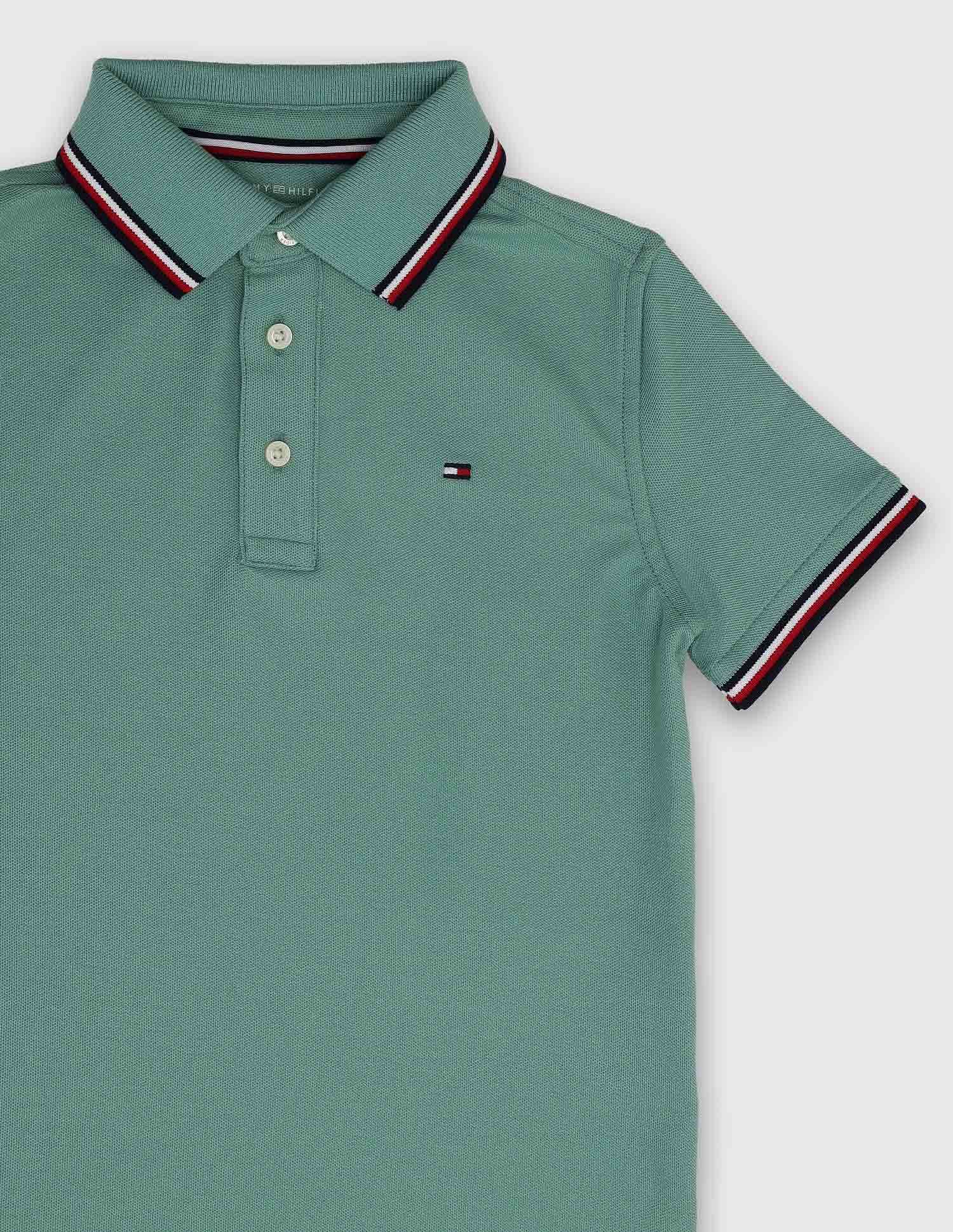 Tommy Hilfiger Kids Boys Solid Regular-Fit Cotton Polo Shirt