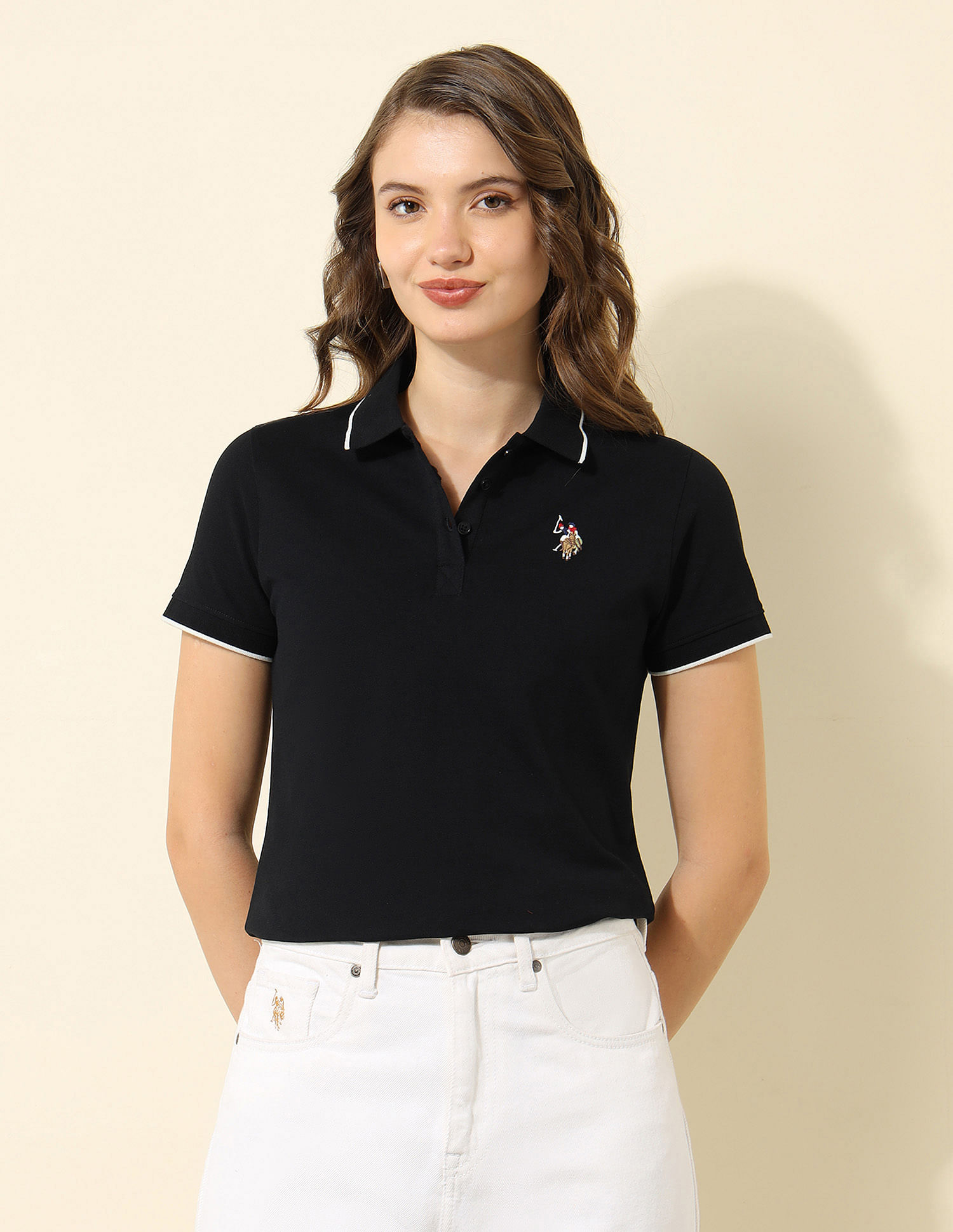 U.S. Polo Assn. Women Regular Fit Polo Shirt