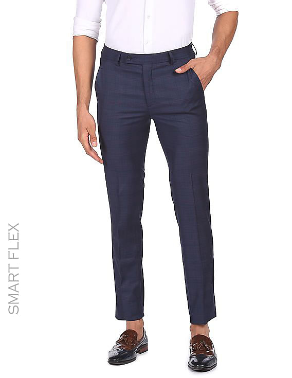 Men Check Trousers - Buy Men Check Trousers online in India