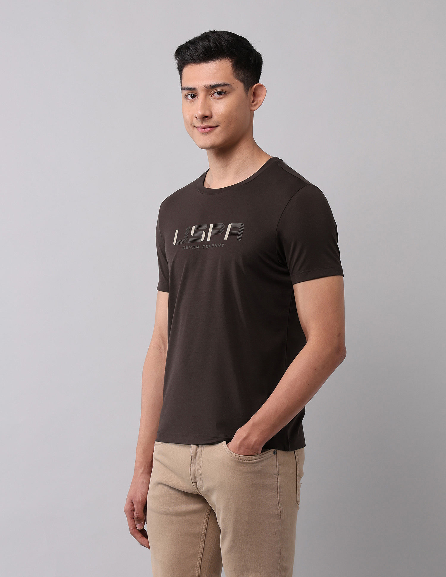 U.S. Polo Assn. Denim Co. Brand Embossed Muscle Fit T-Shirt