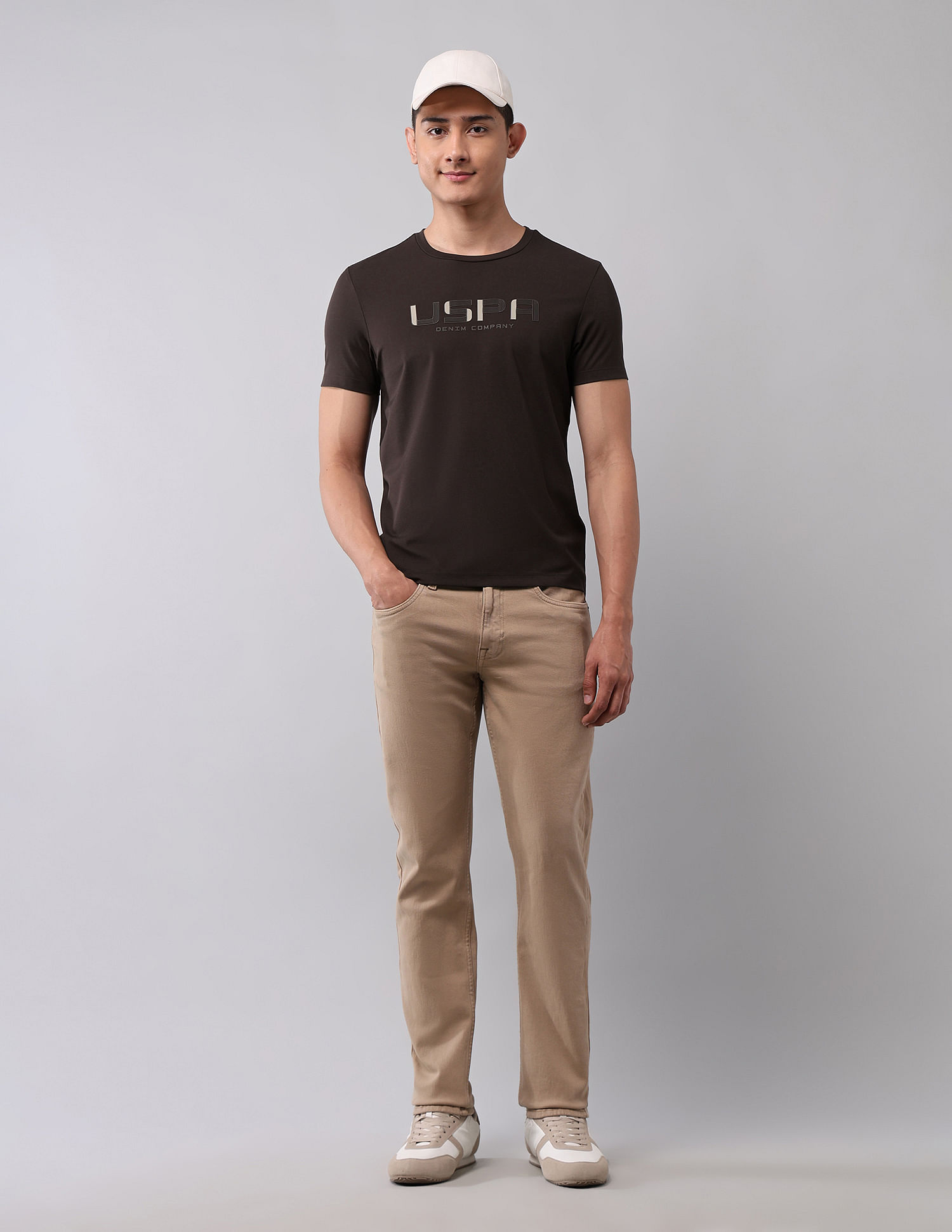 U.S. Polo Assn. Denim Co. Brand Embossed Muscle Fit T-Shirt