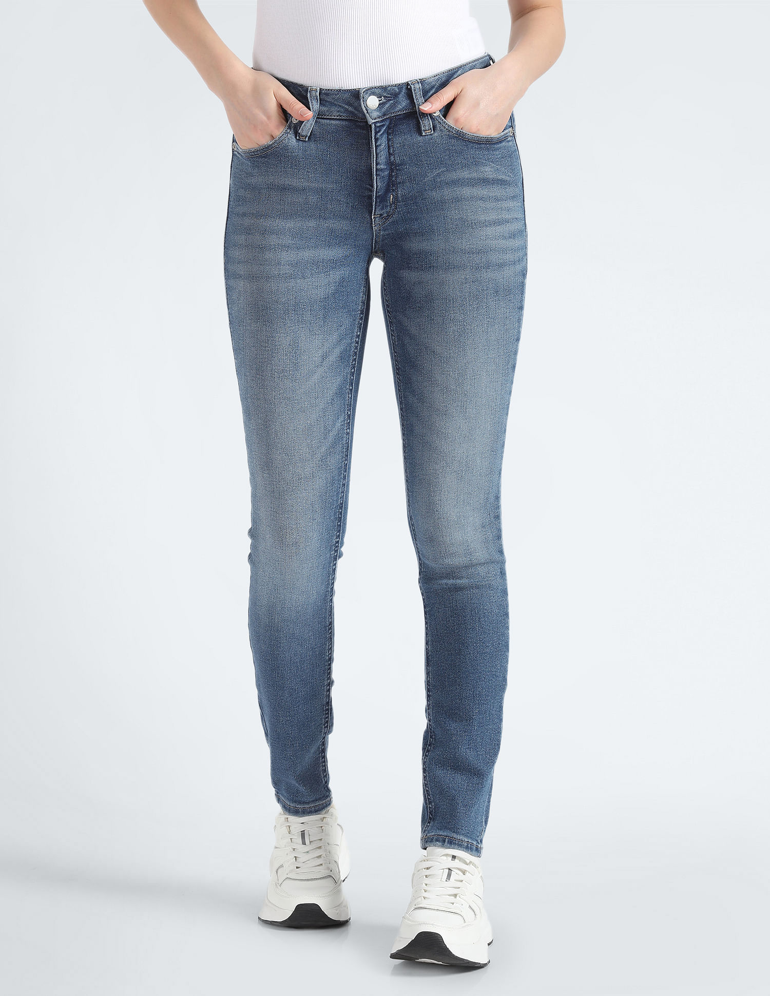 Calvin Klein Stone Wash Skinny Jeans