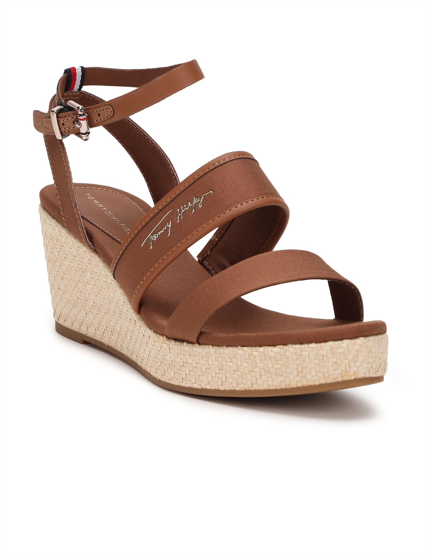 Tommy hilfiger elevated hot sale leather wedge sandal