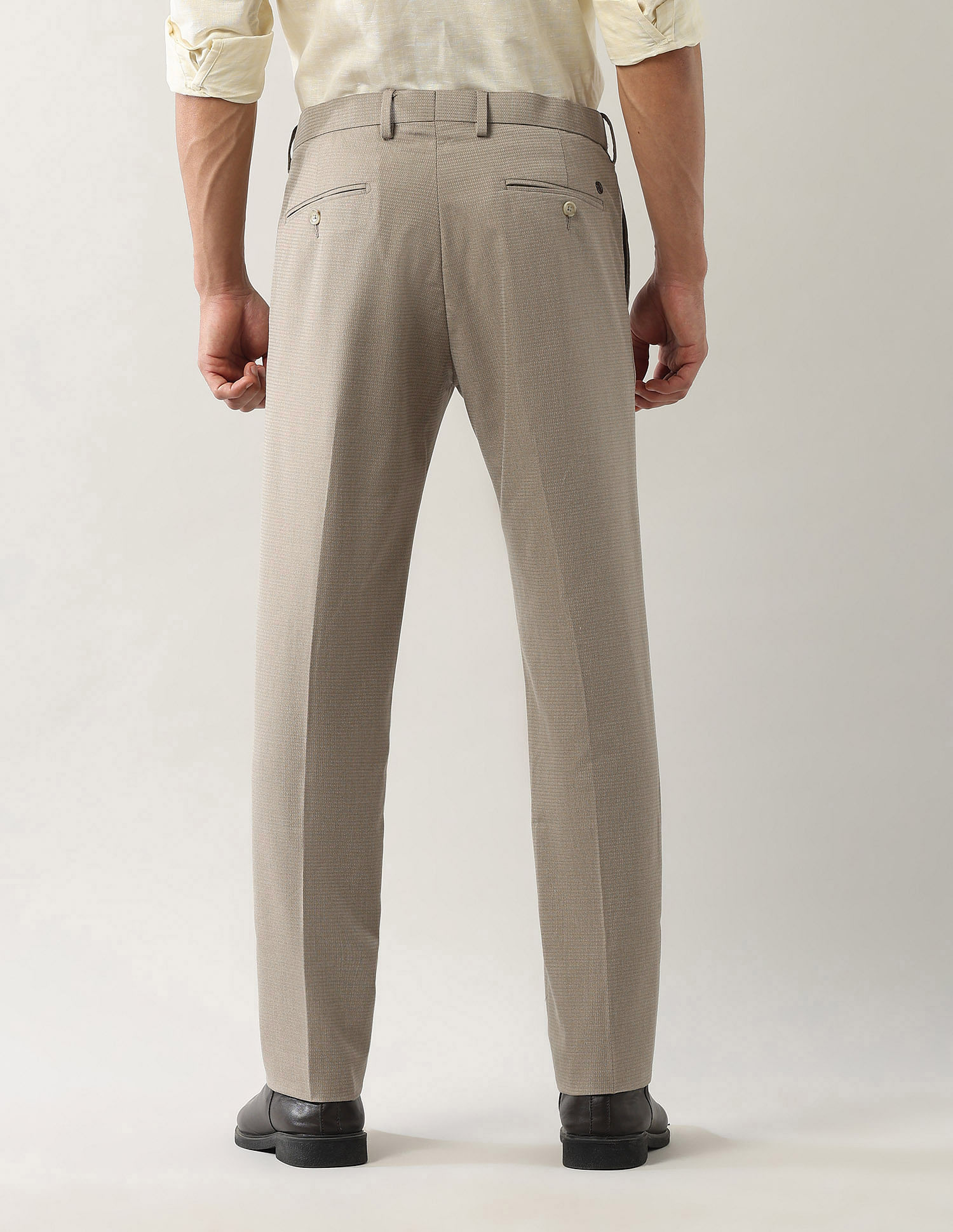 Arrow Textured Autoflex Dobby Trousers
