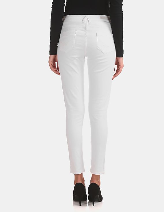 U.S. Polo Assn. Women Super Skinny Fit Mid Rise Jeans