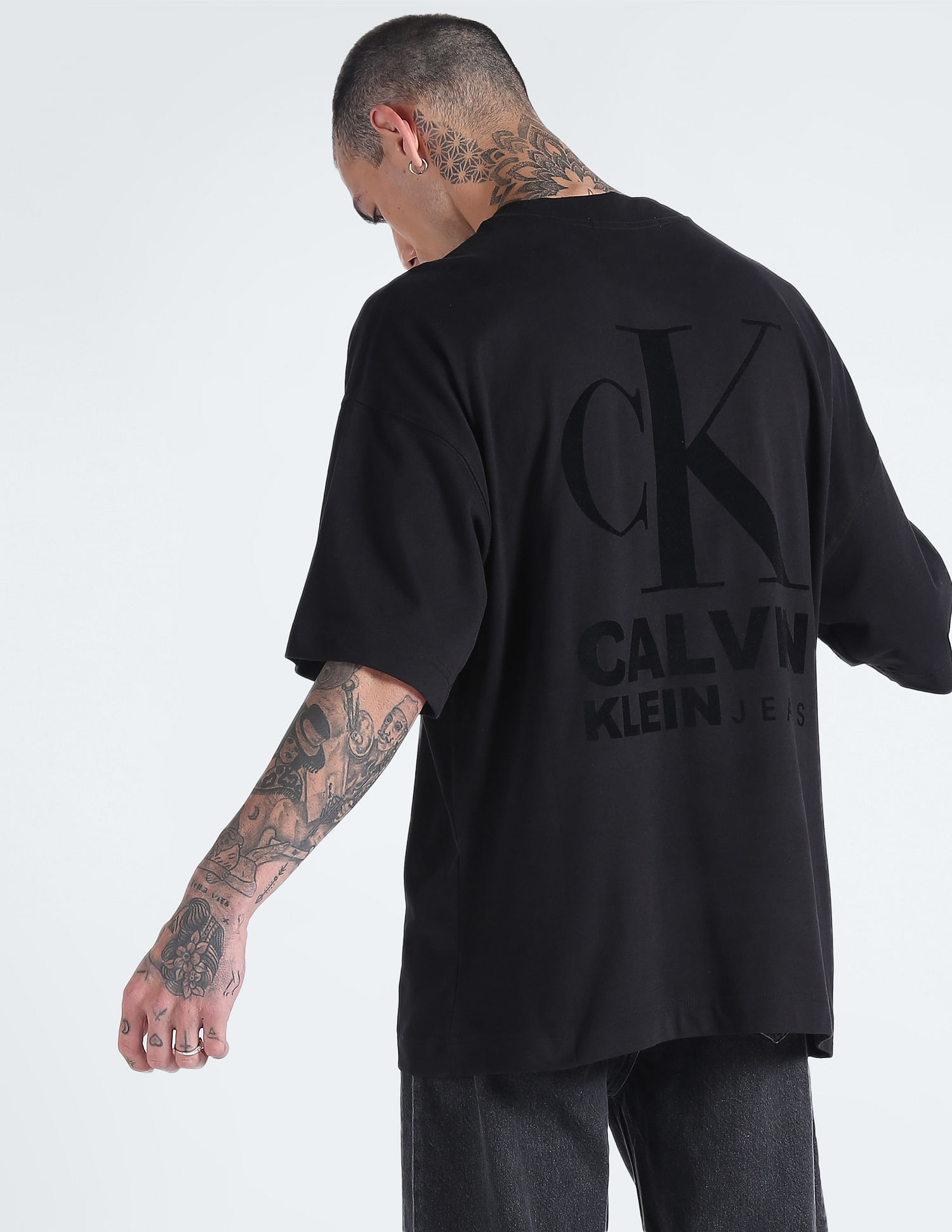 Buy Calvin Klein Jeans Rear Print Oversized Varsity T-Shirt