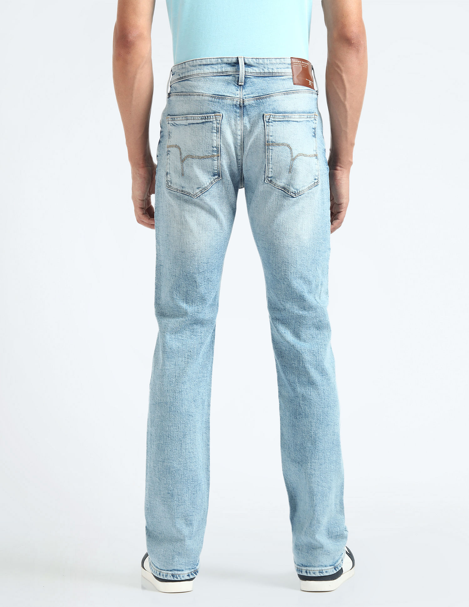 Flying Machine Relax Straight Fit Stone Wash Jeans