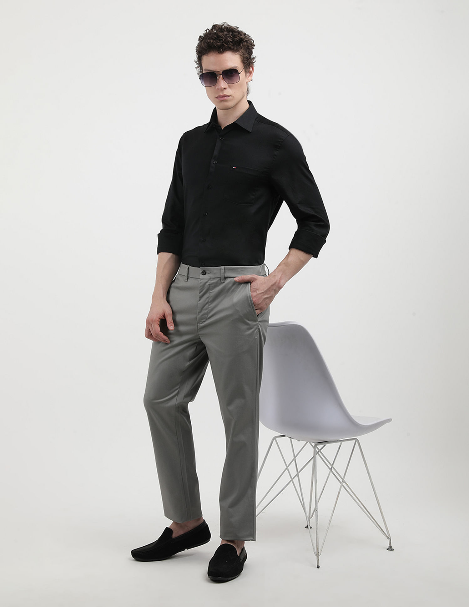 Tommy Hilfiger Denton Regular Fit Solid Trousers