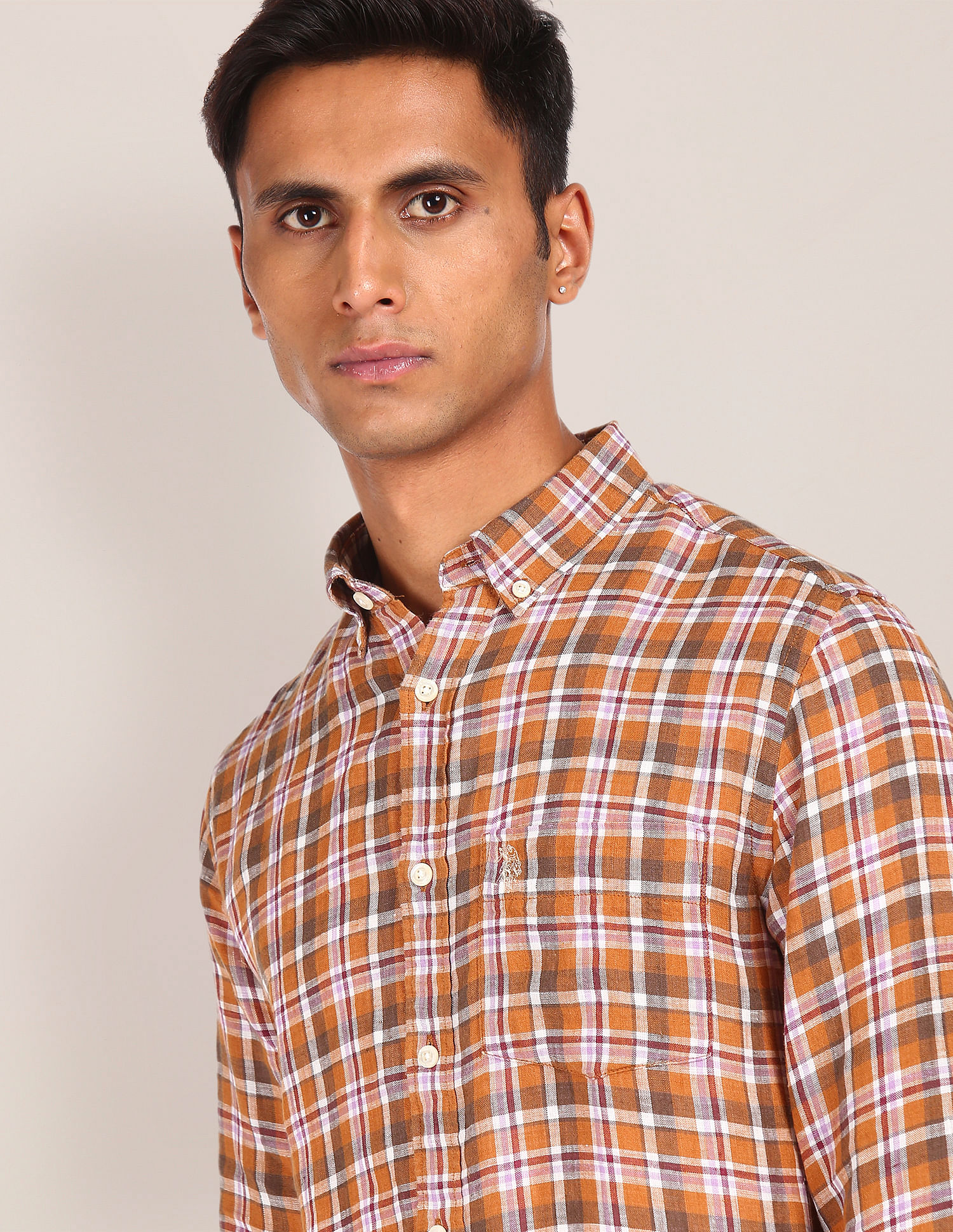 U.S. Polo Assn. Button Down Check Casual Shirt