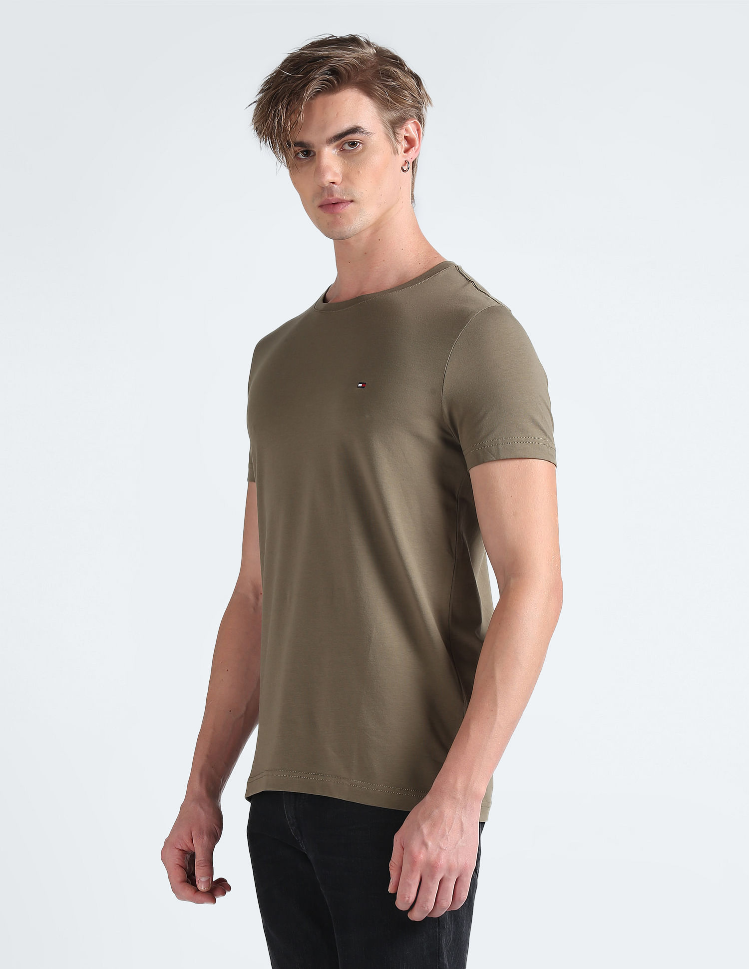 Tommy Hilfiger Transitional Organic Cotton Stretch Slim Fit T-Shirt