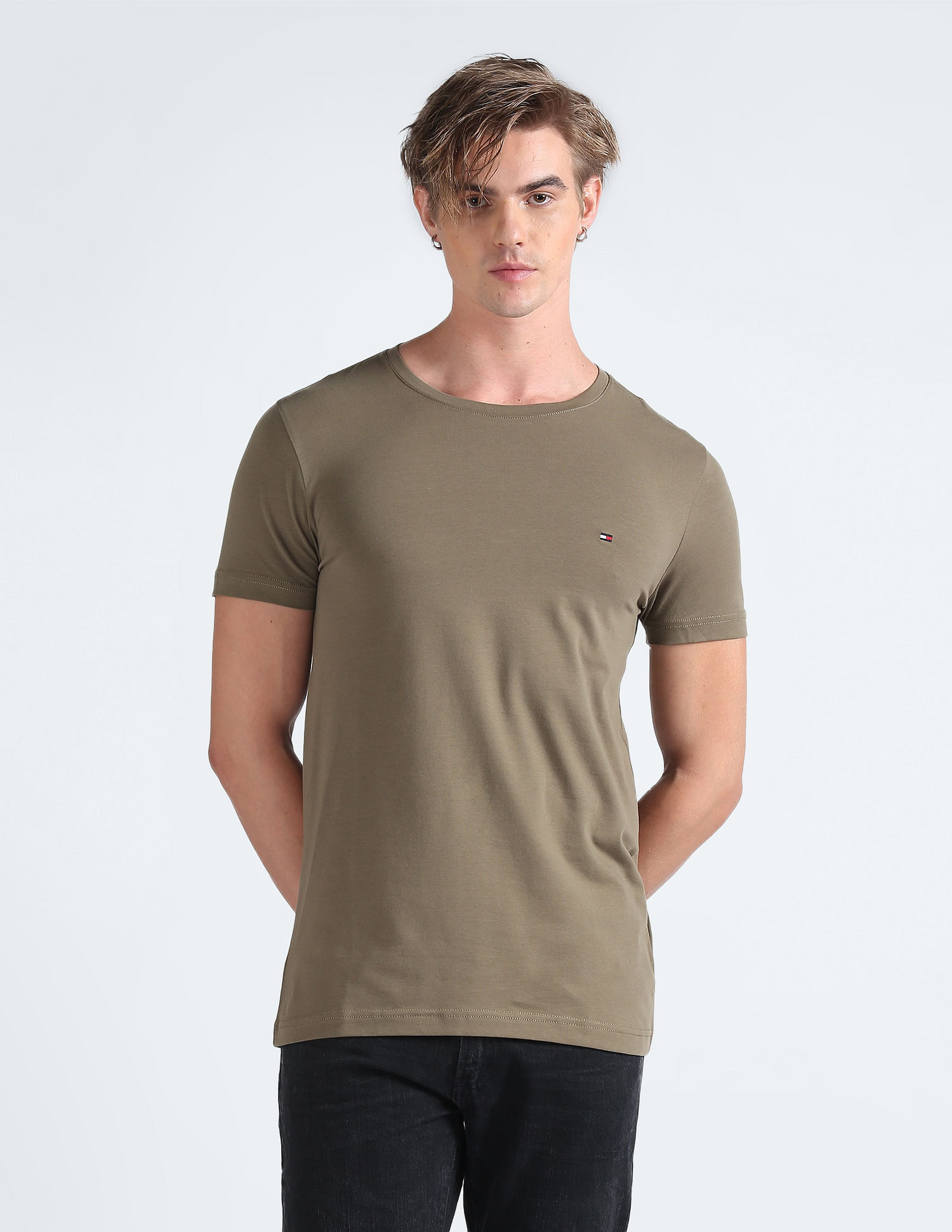 Tommy Hilfiger Transitional Organic Cotton Stretch Slim Fit T-Shirt