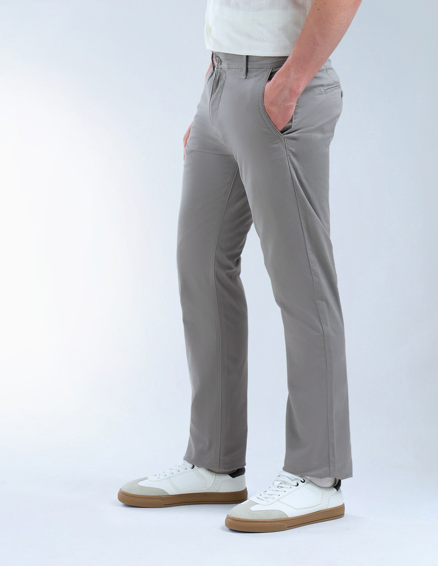 Flying Machine Mid Rise F-Jango Straight Fit Trouser