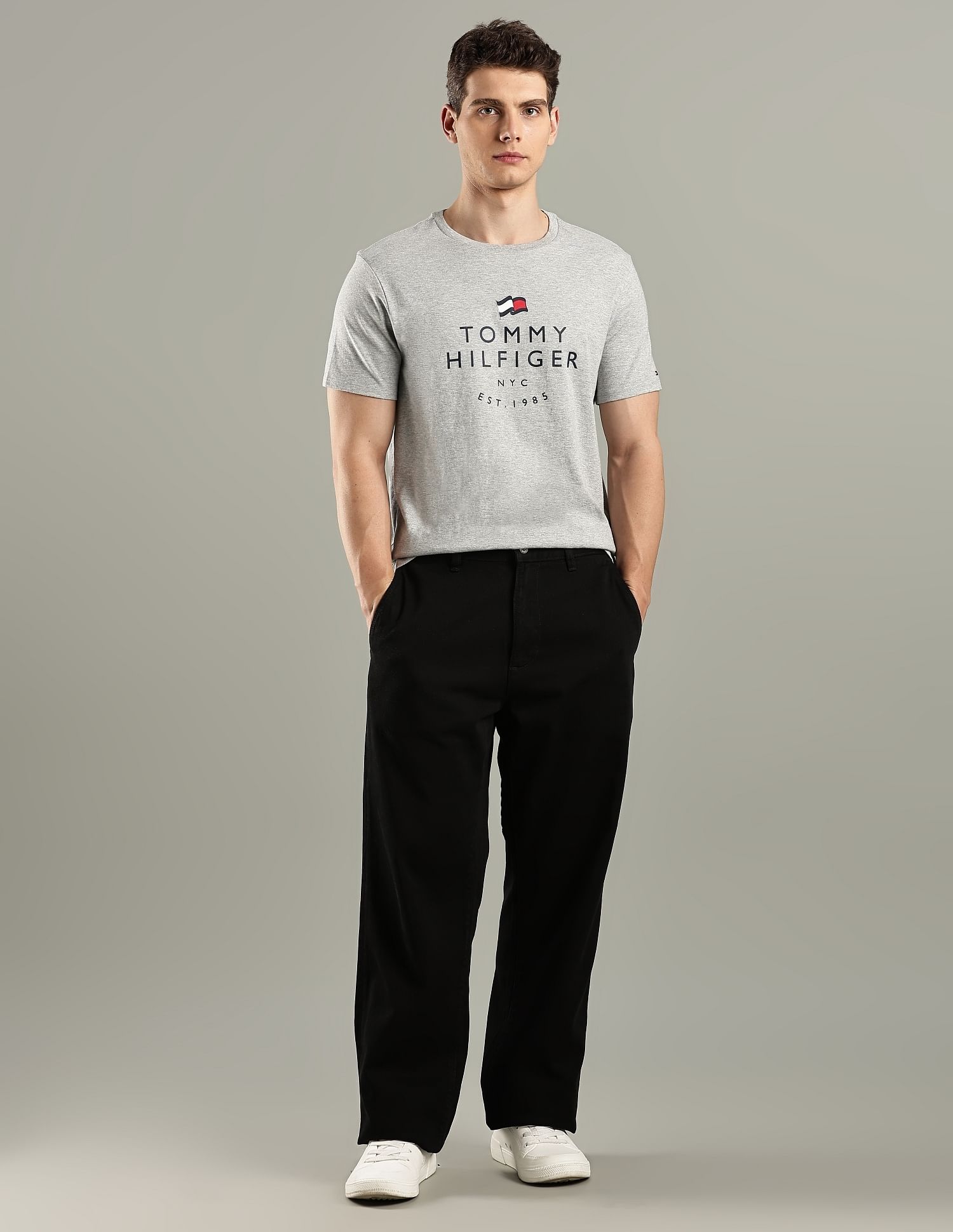 Tommy Hilfiger Logo Regular-Fit Cotton T-Shirt