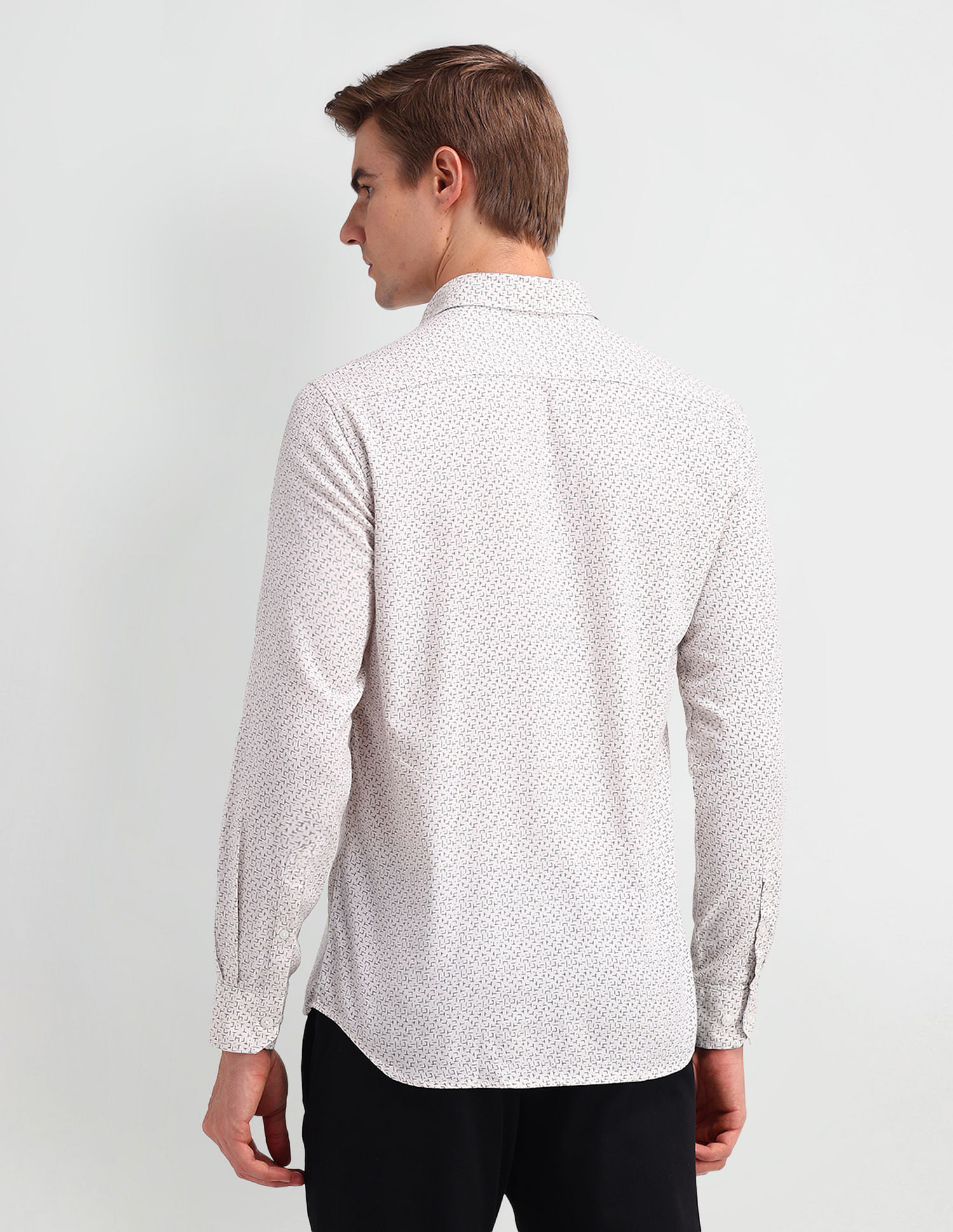 Arrow Sport Abstract Print Cotton Shirt