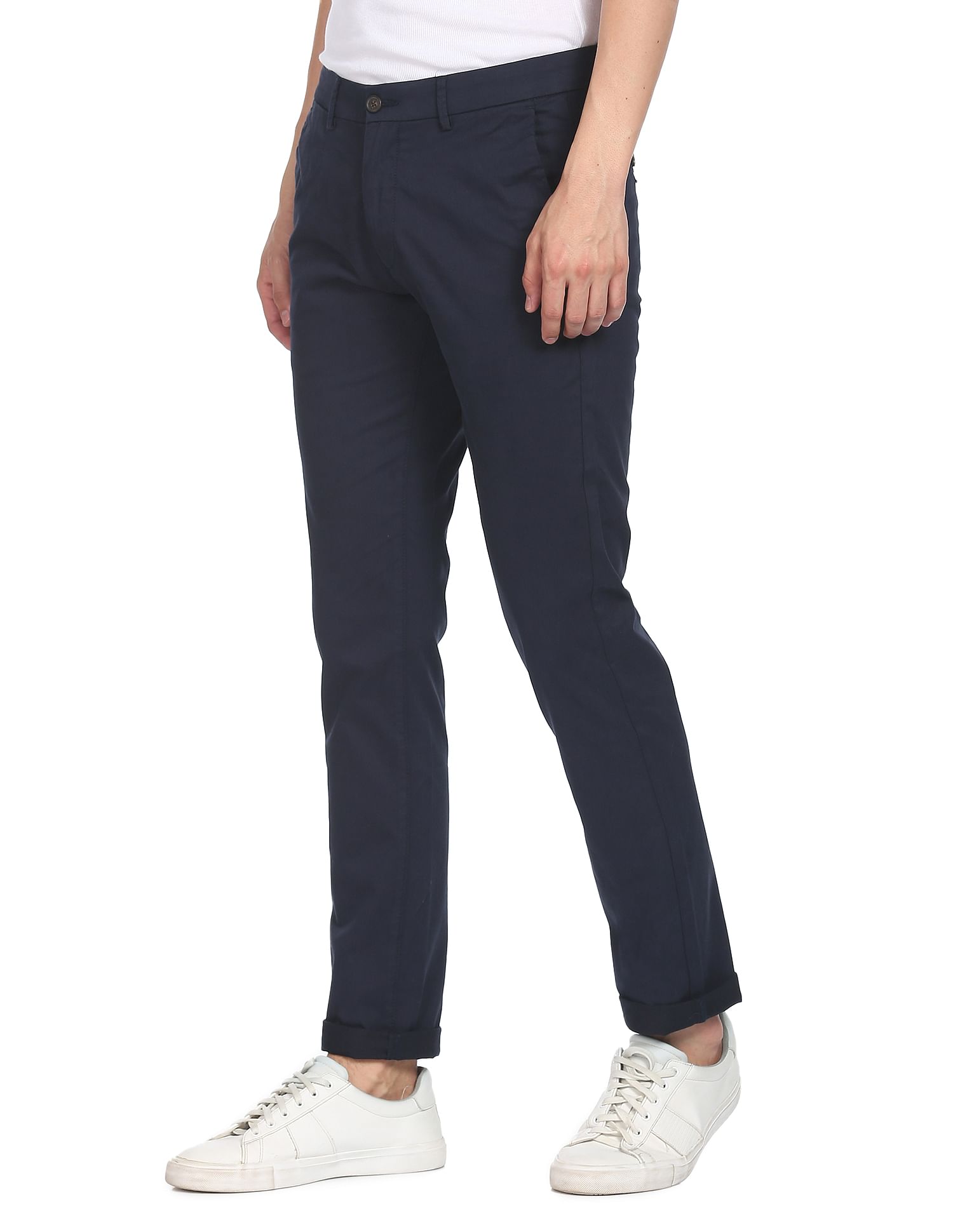 Arrow Sports Bronson Slim Fit Solid Trousers