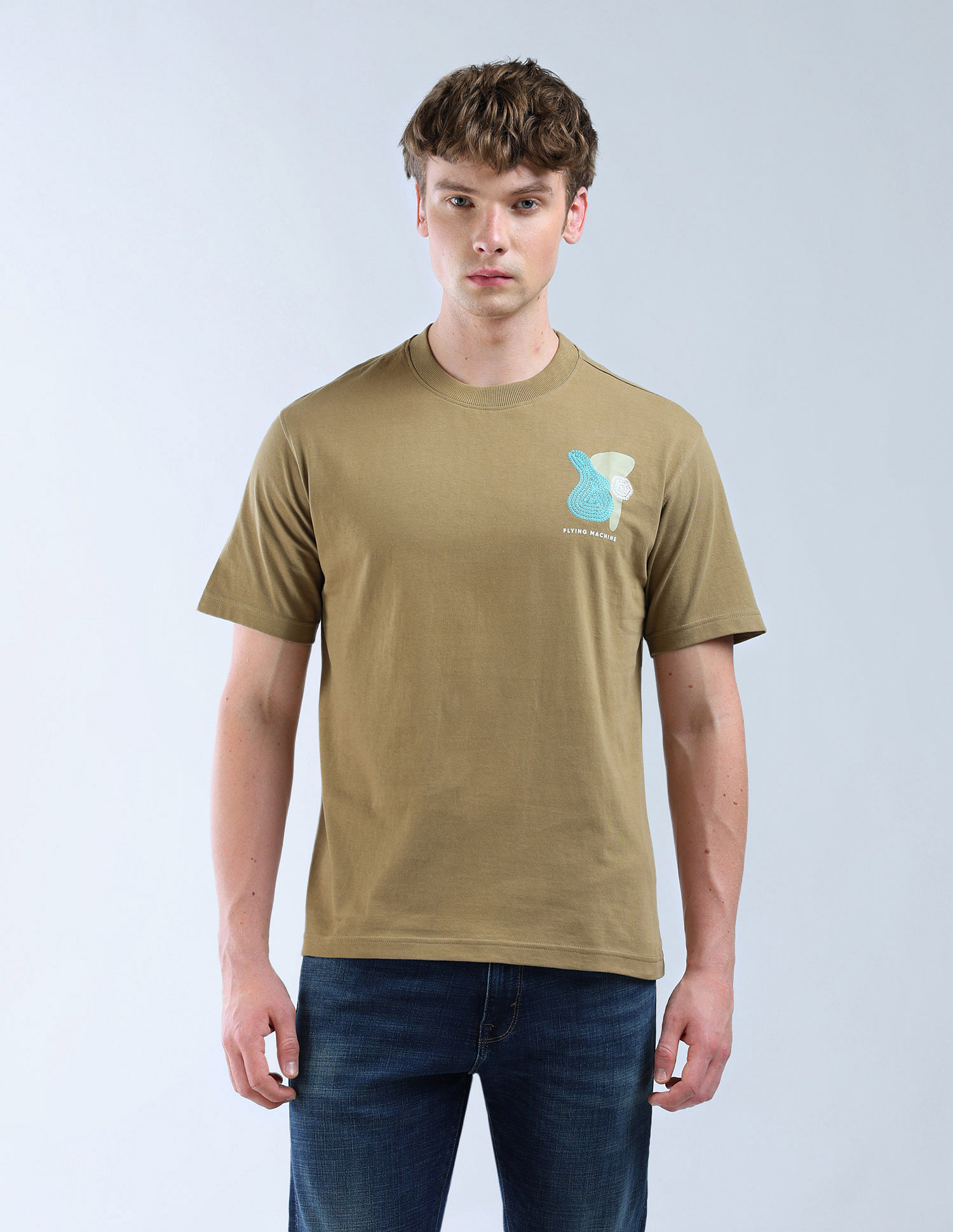 Flying Machine Typography Color Of Home T-Shirt