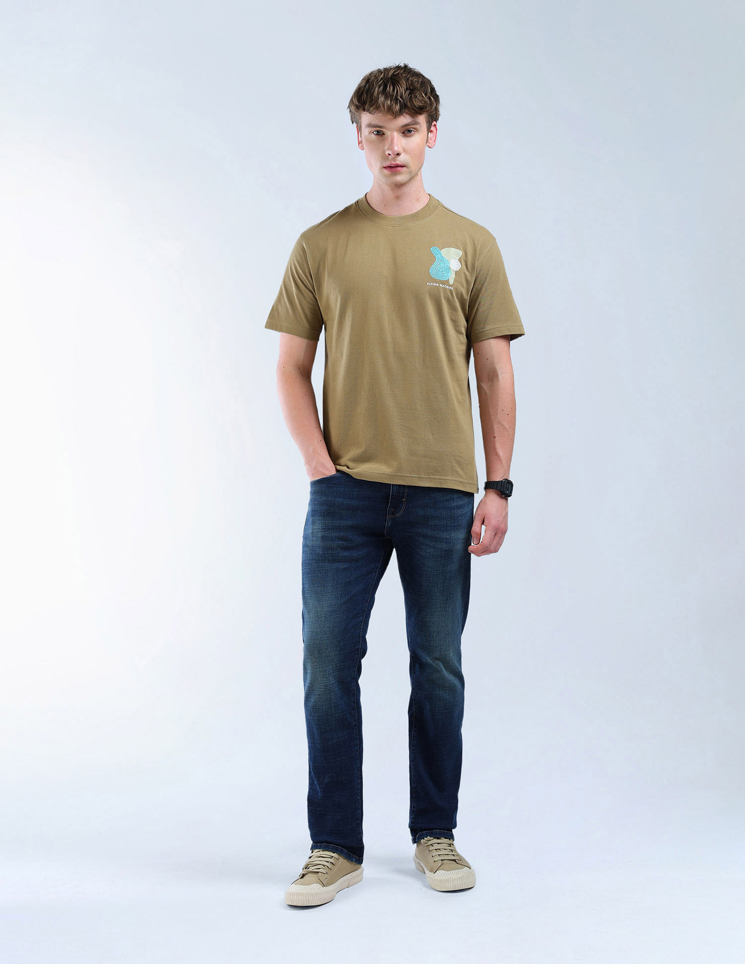 Flying Machine Typography Color Of Home T-Shirt