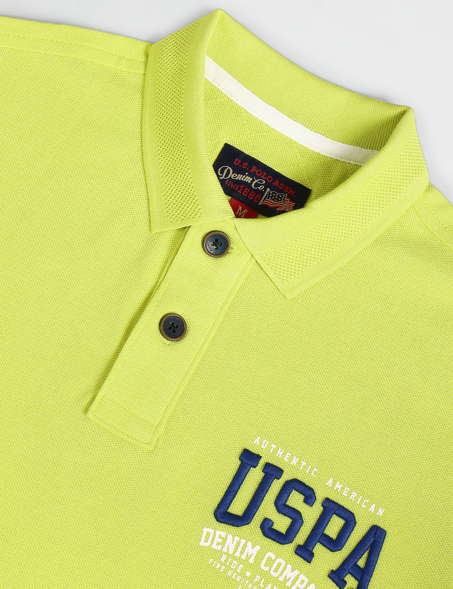 U.S. Polo Assn. Denim Co. Cotton Solid Polo Shirt