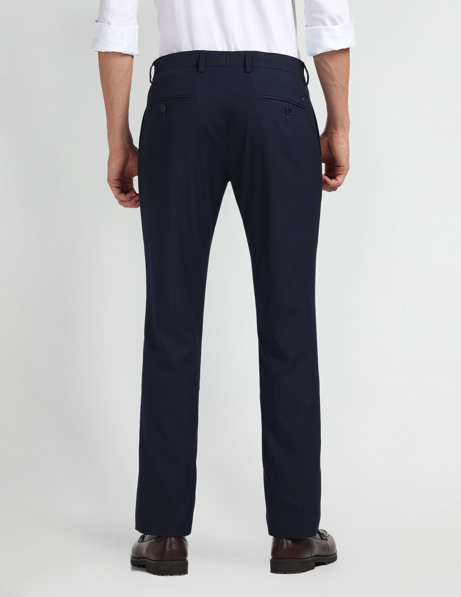 Arrow Patterned Slim Fit Trousers