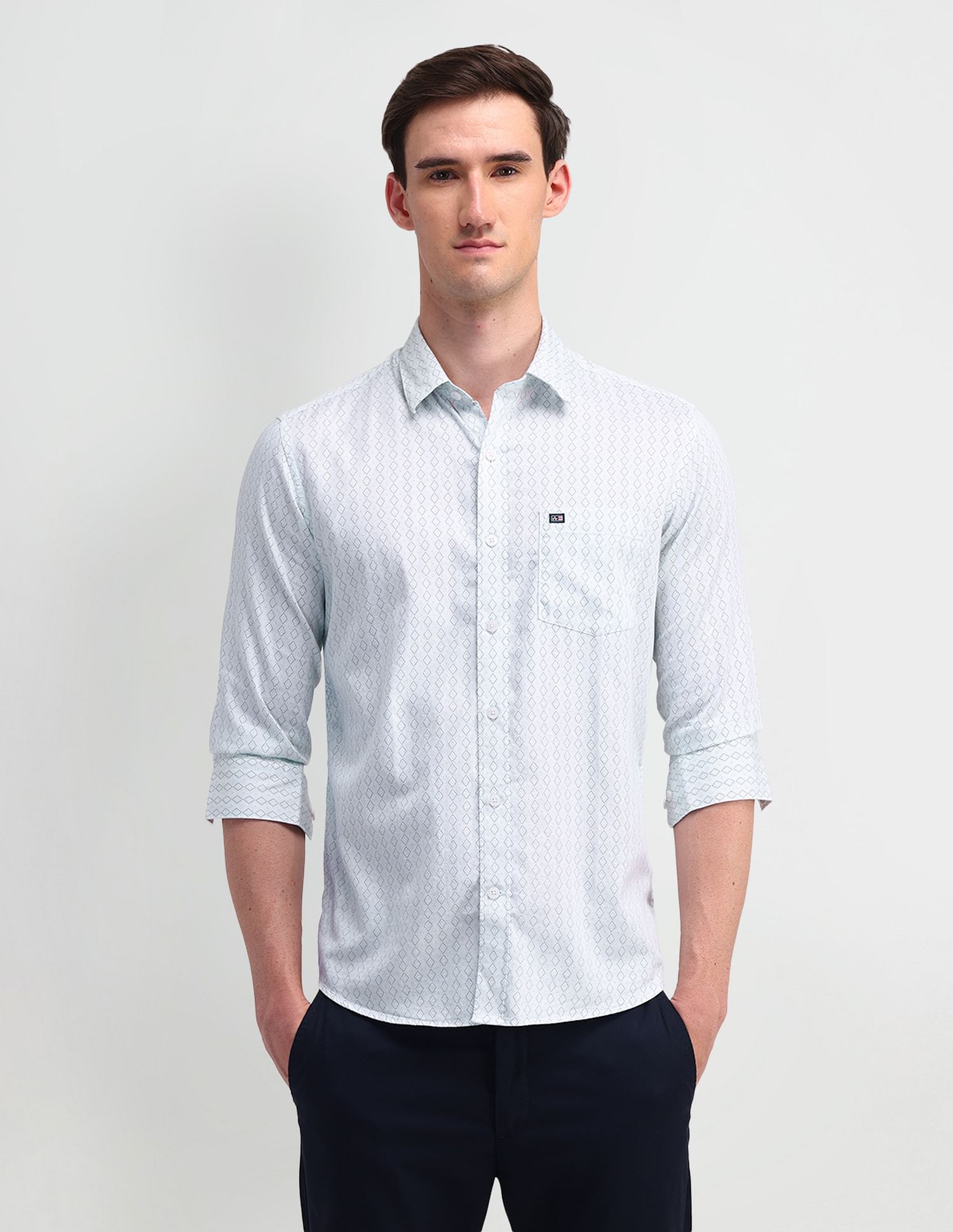 Arrow Sport Slim Fit Satin Shirt