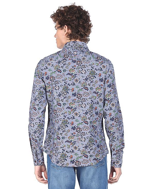 U.S. Polo Assn. Denim Co. Spread Collar Printed Casual Shirt