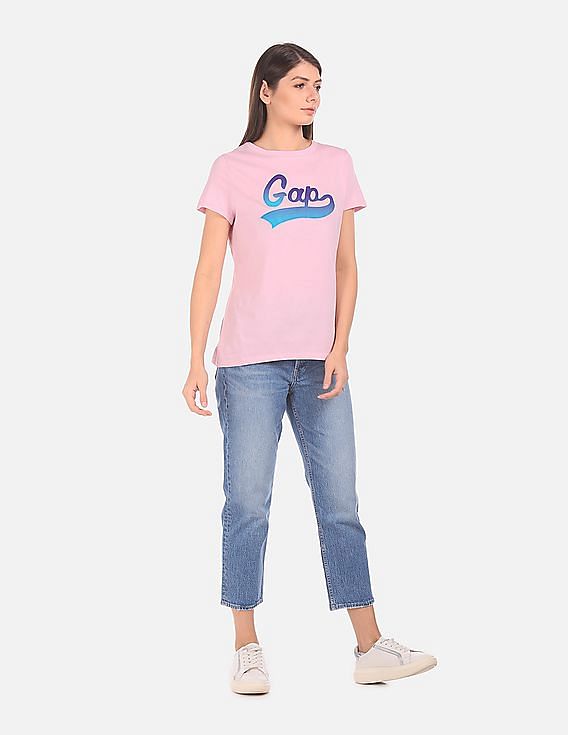 Buy GAP Women Blue High Rise Cheeky Straight Jeans 