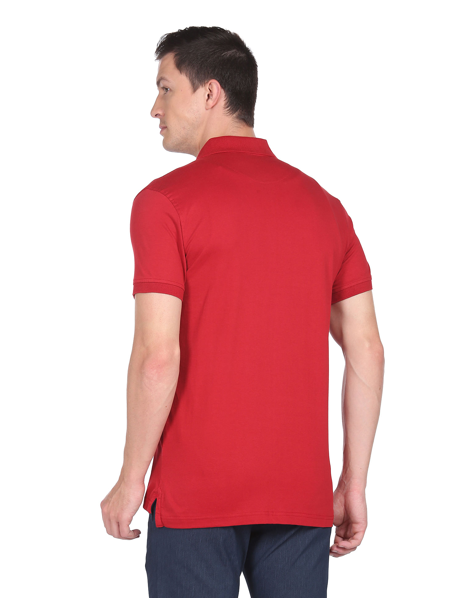 Arrow Sports Tonal Stripe Cotton Polo Shirt