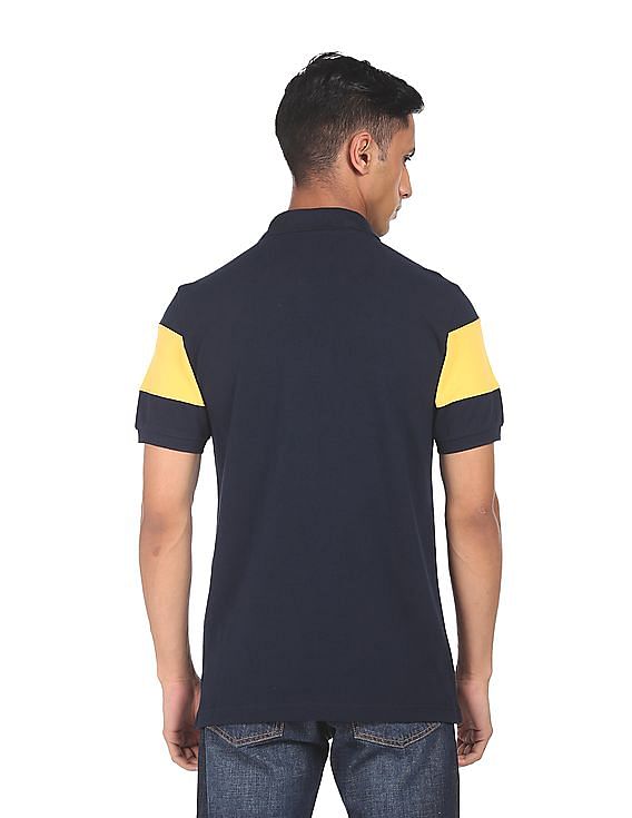 U.S. Polo Assn. Cotton Colour Block Polo Shirt
