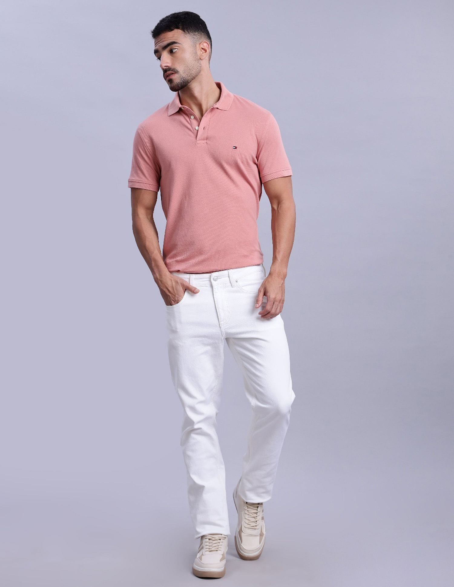 Tommy Hilfiger Cotton Regular Fit Low Rise Jeans