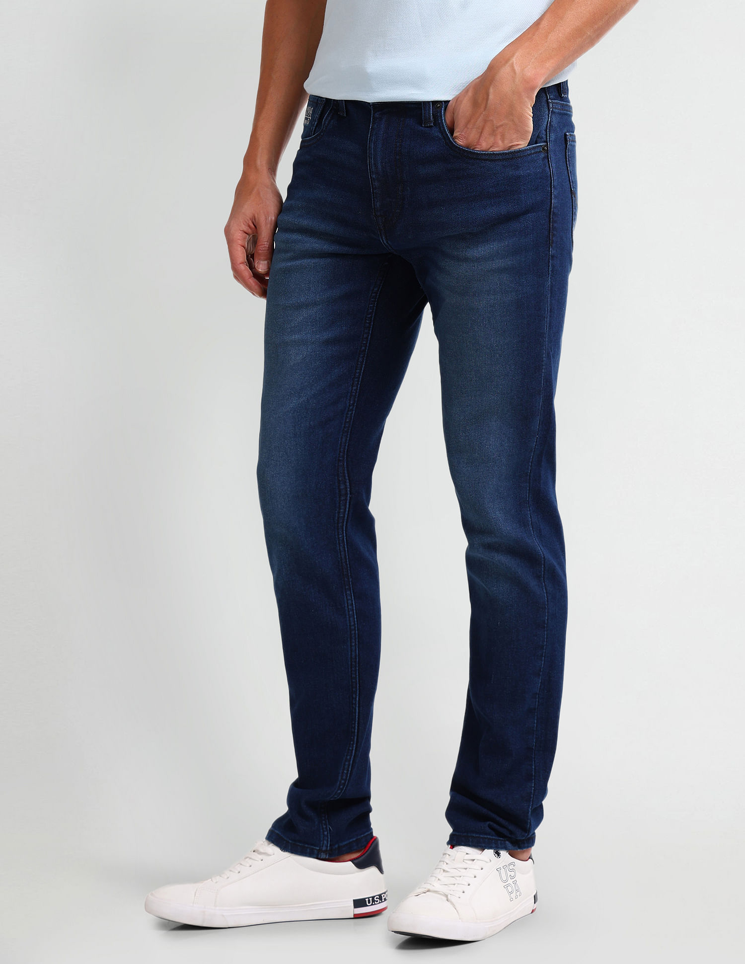 U.S. Polo Assn. Denim Co. Brandon Slim Tapered Blue Jeans