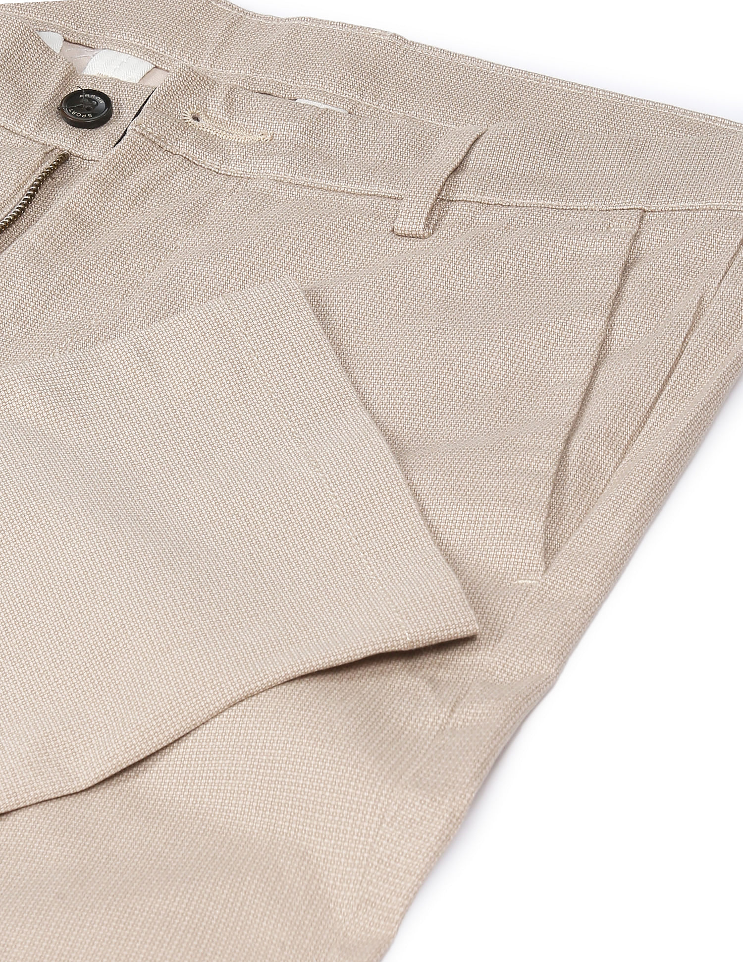 Buy Sandy Beige Linen Pants | Casual Beige Chambrays Pants for Men Online |  Andamen