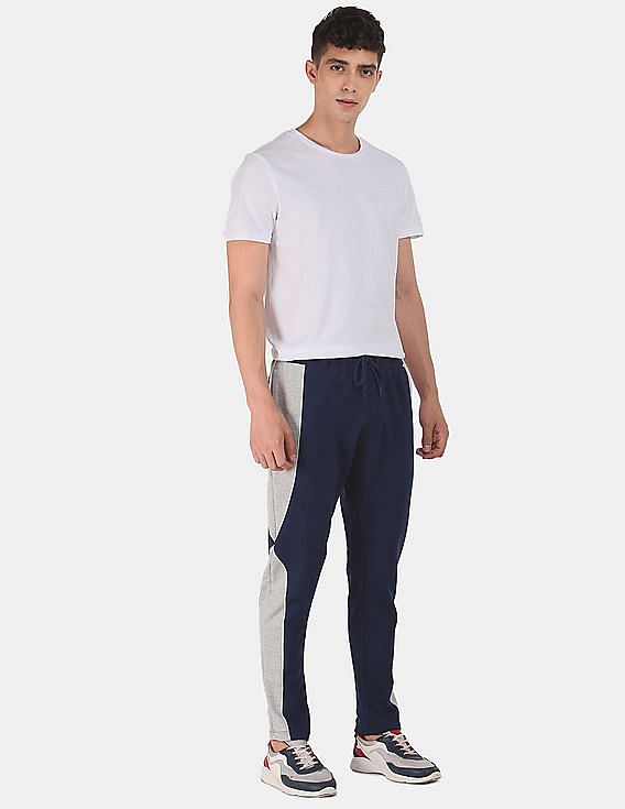 Buy Flying Machine Women High Rise Contrast Taping Track Pants - NNNOW.com