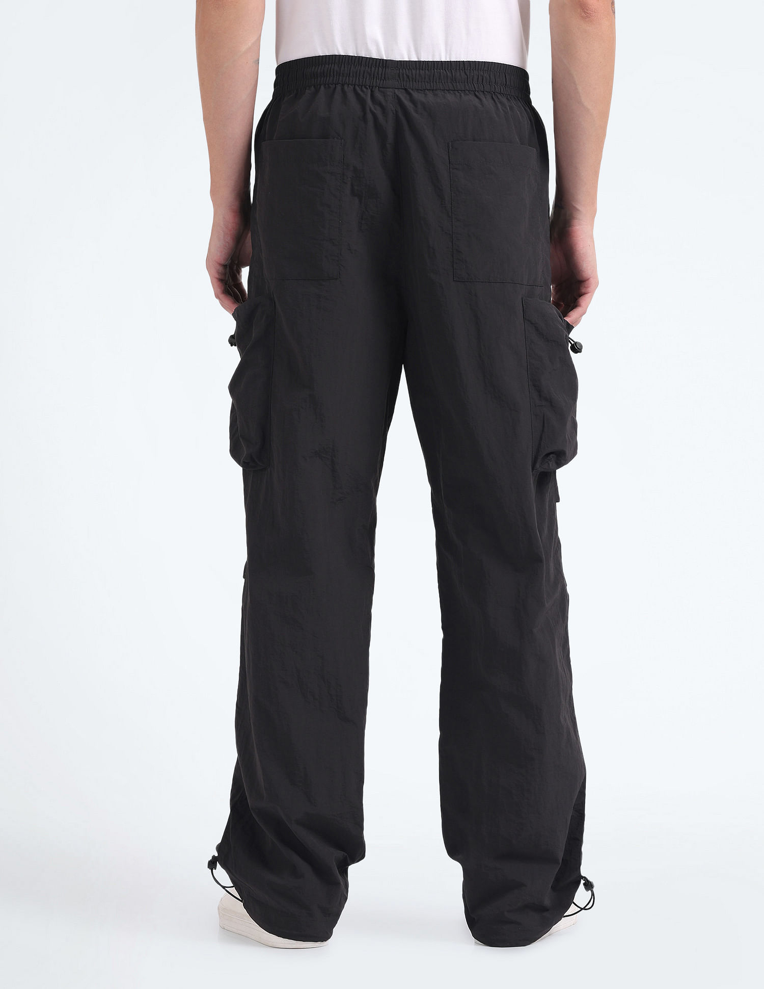 Flying Machine Mid Rise Loose Fit Cargo Pants