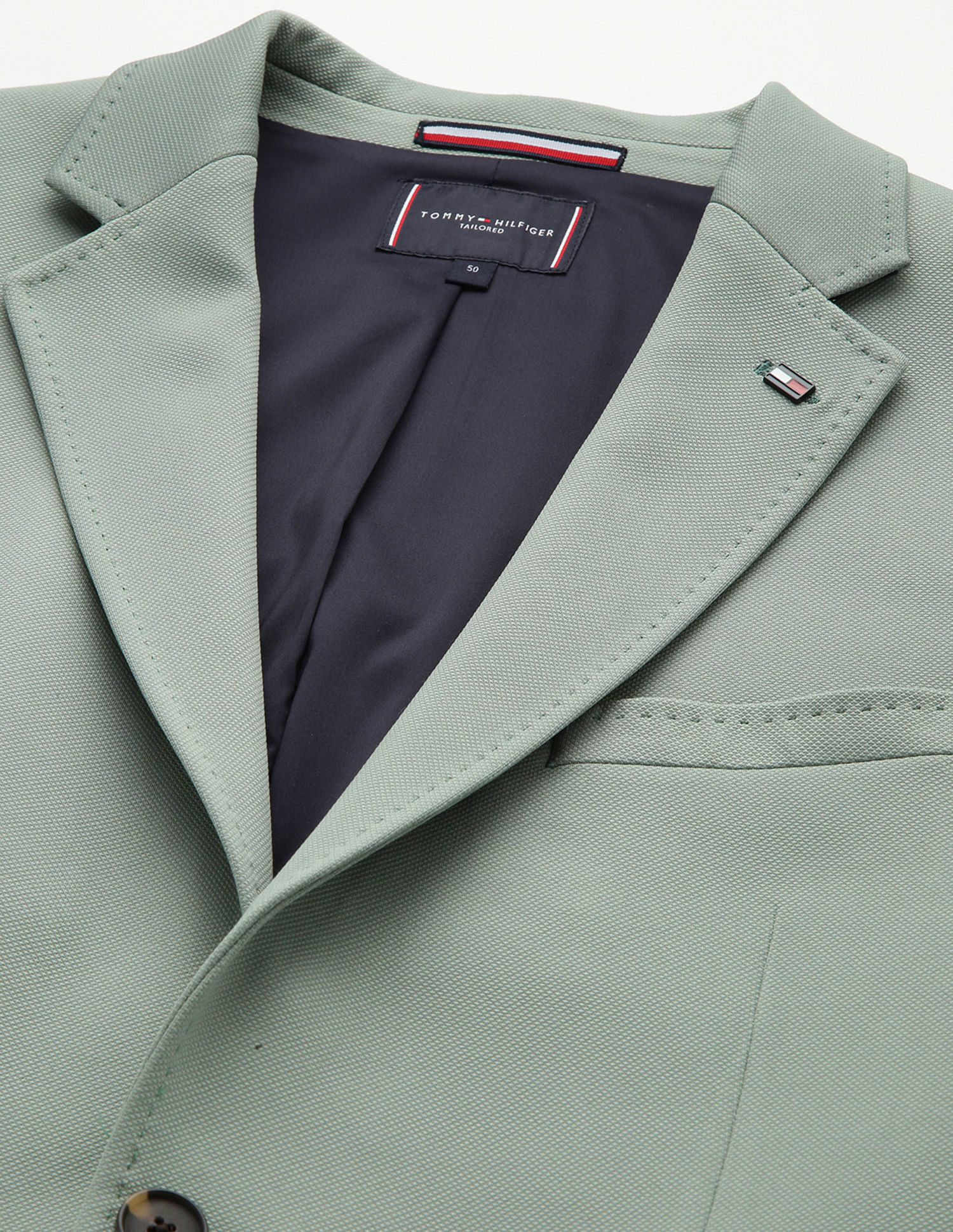 Tommy Hilfiger Notch Lapel Collar Dobby Blazer
