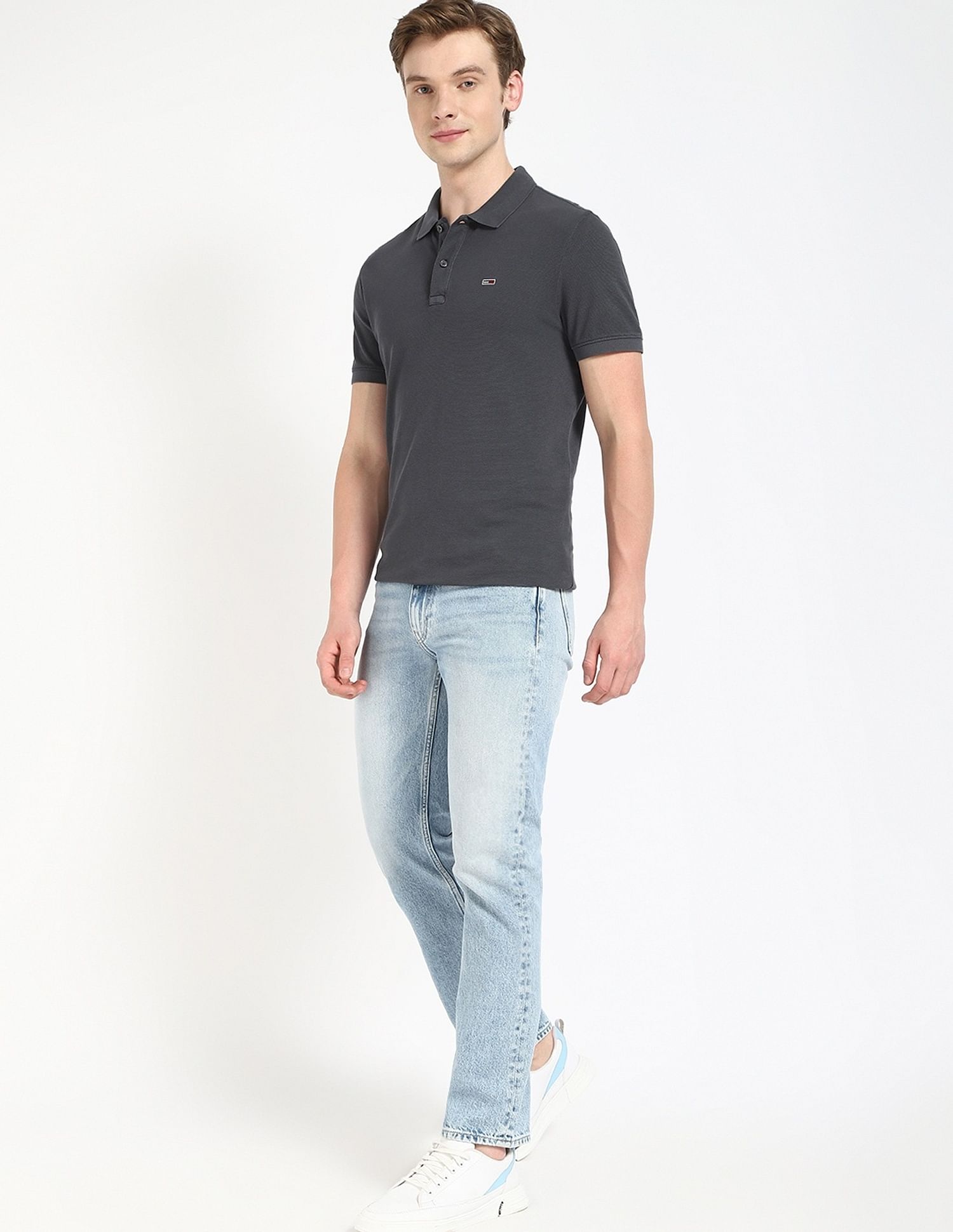 Tommy Hilfiger Solid Slim Fit Polo