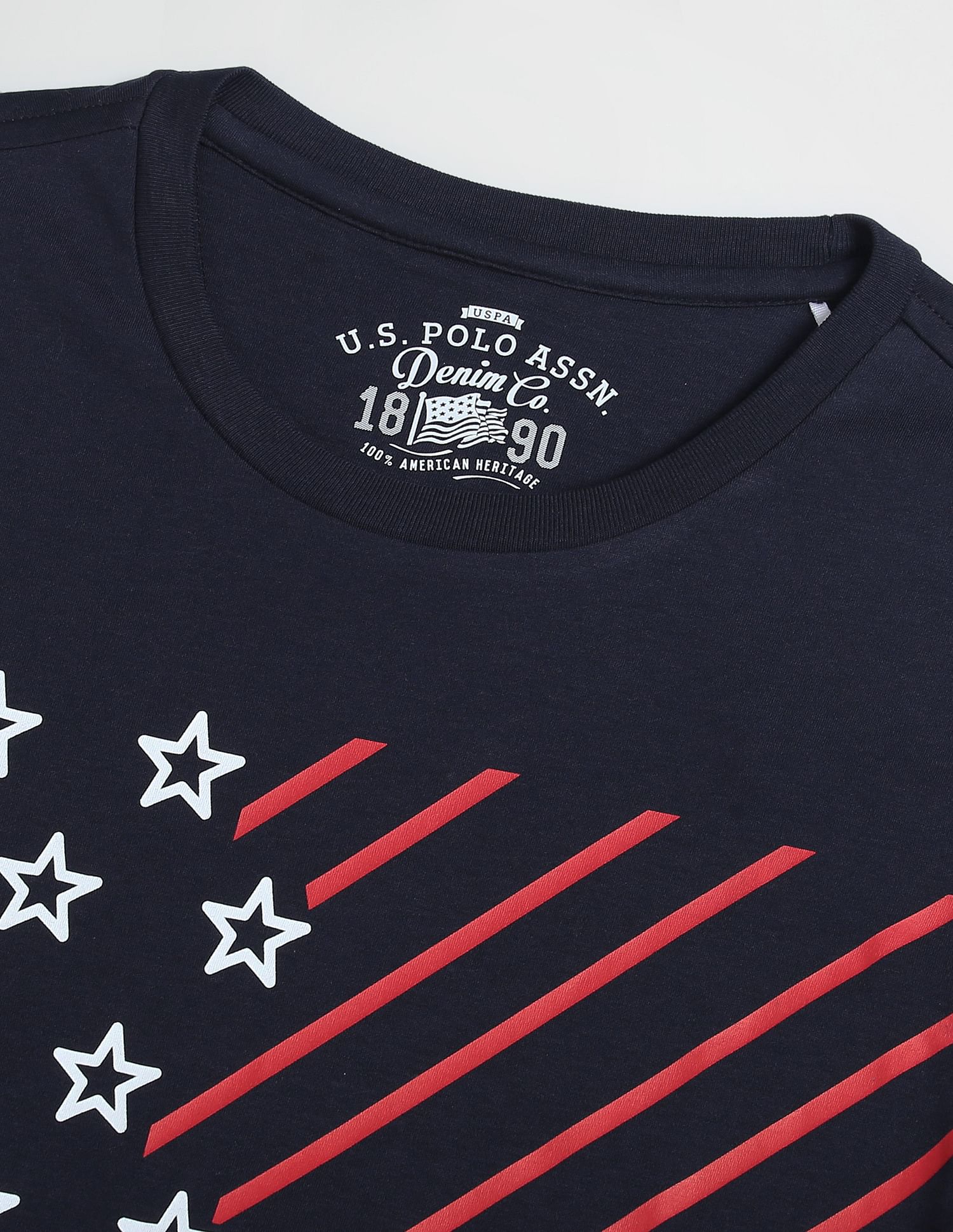 U.S. Polo Assn. Denim Co. Brand Print Cotton T-Shirt