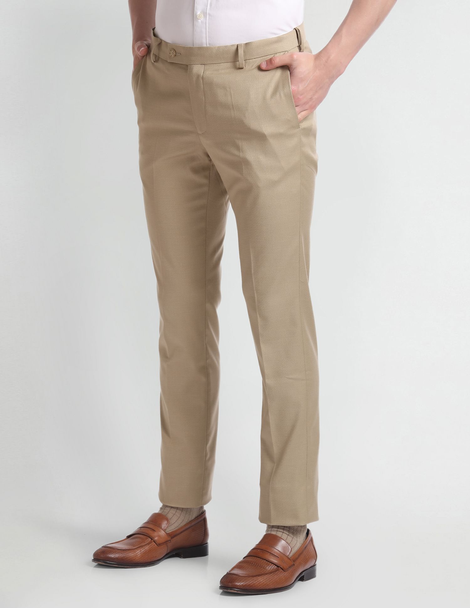 Arrow Slim Fit Autoflex Trousers
