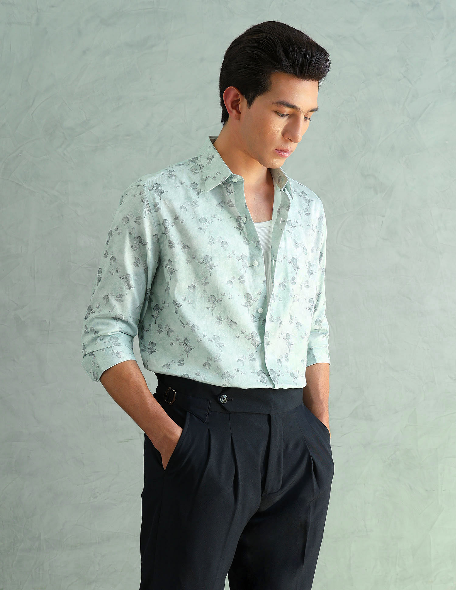 Arrow Newyork Slim Fit Smart Printed Shirt