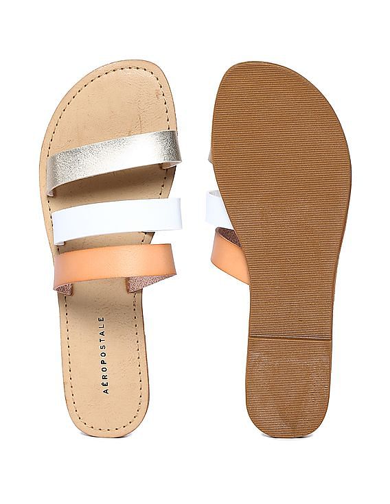 Aeropostale Triple Strap Slip On Sandals