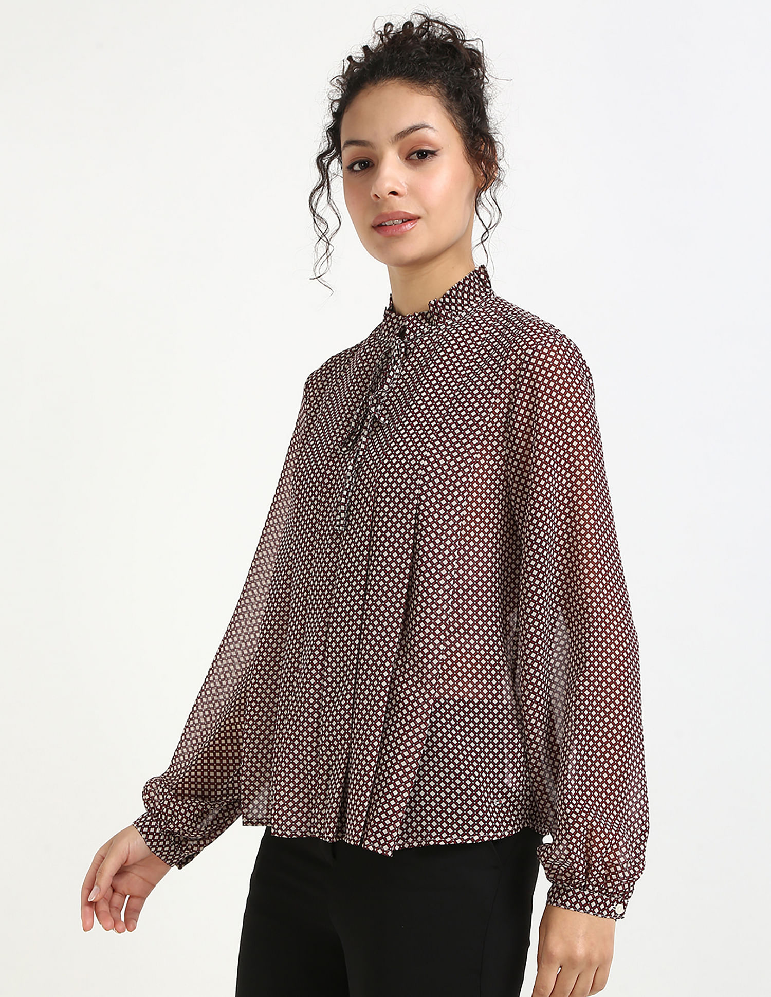 Tommy Hilfiger Printed Relaxed-Fit Polyester Shirt