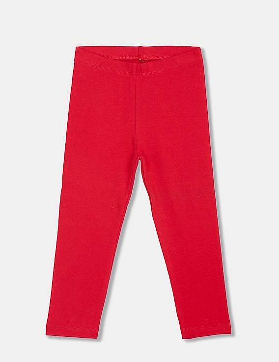 Buy W Red Cotton Slim Fit Leggings for Women Online @ Tata CLiQ