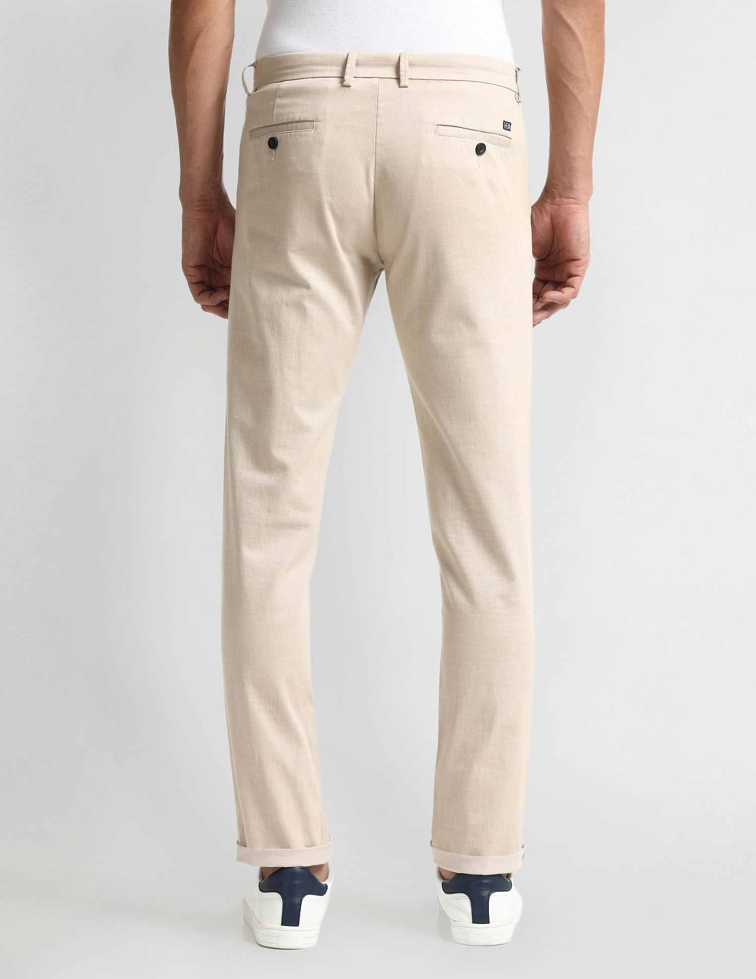 Arrow Sport Slim Fit Twill Trousers