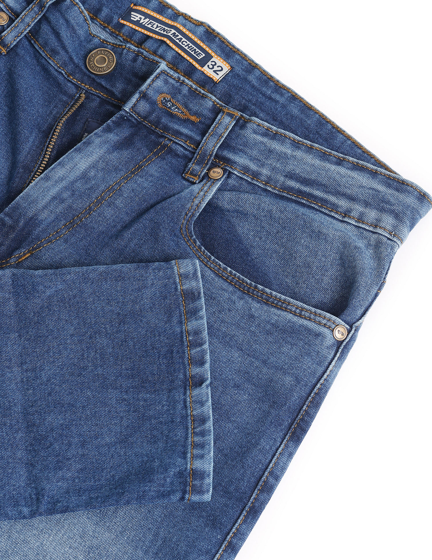 Flying Machine Stone Wash Jackson Super Skinny Fit F-Lite Jeans