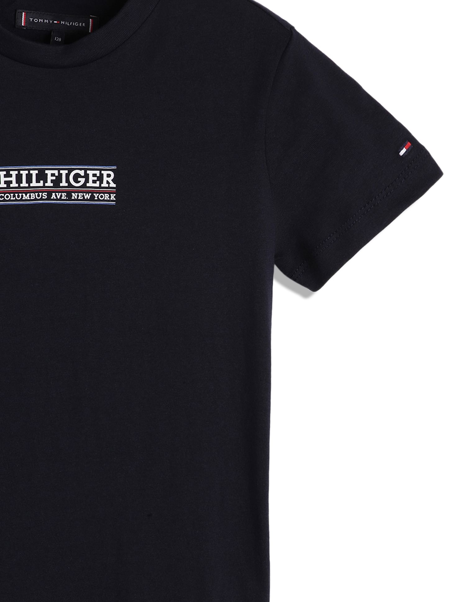 Tommy Hilfiger Kids Boys Transitional Cotton Hilfiger Print T-Shirt
