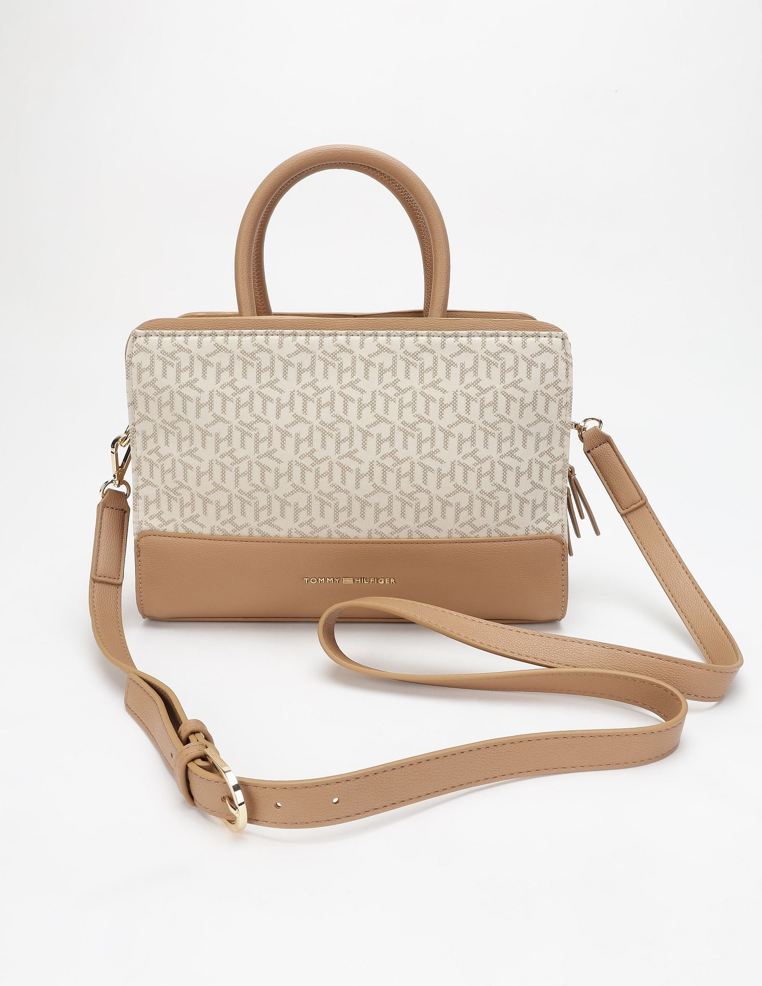 Tommy Hilfiger Logo White Polyester Sling Bag