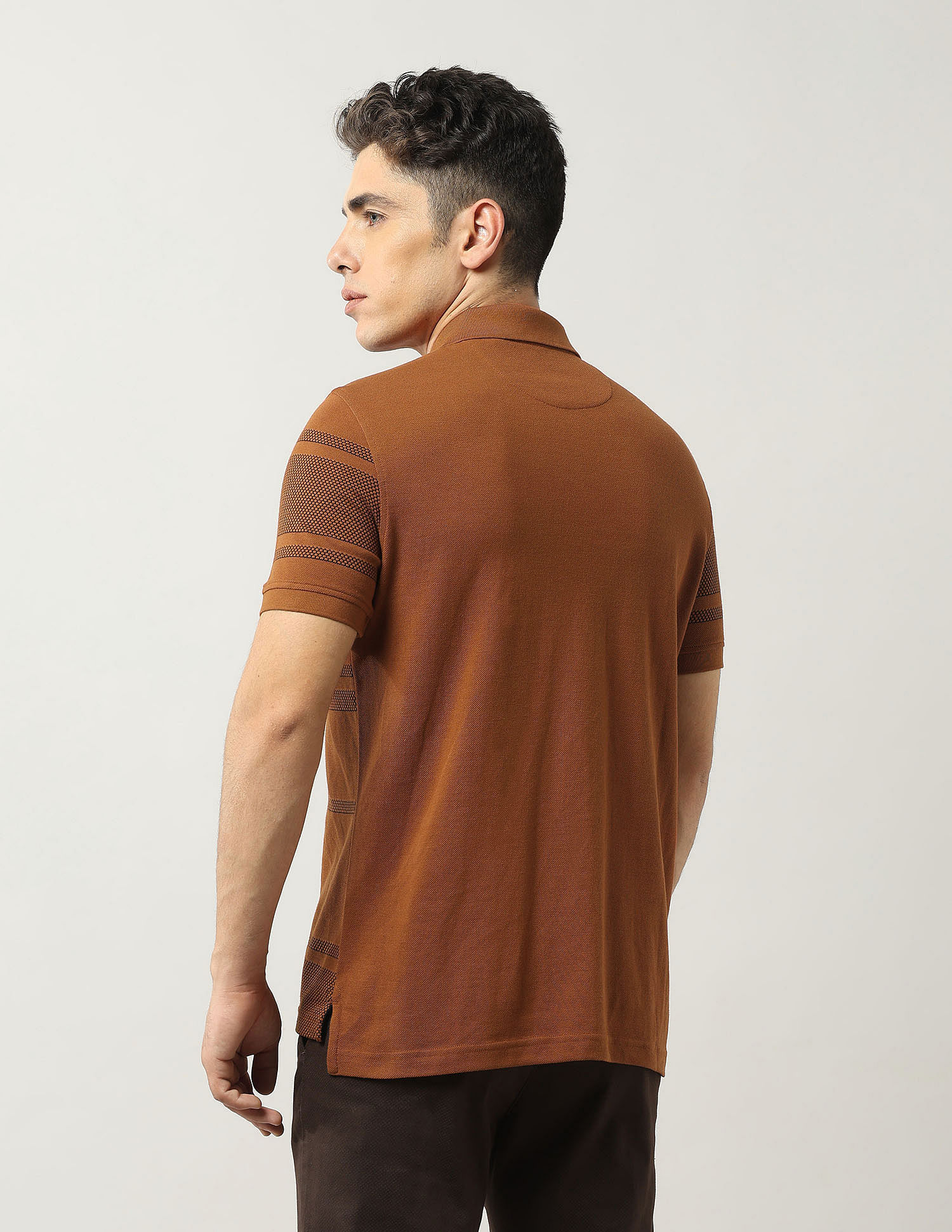 Arrow Sport Horizontal Striped Dynamax Polo Shirt