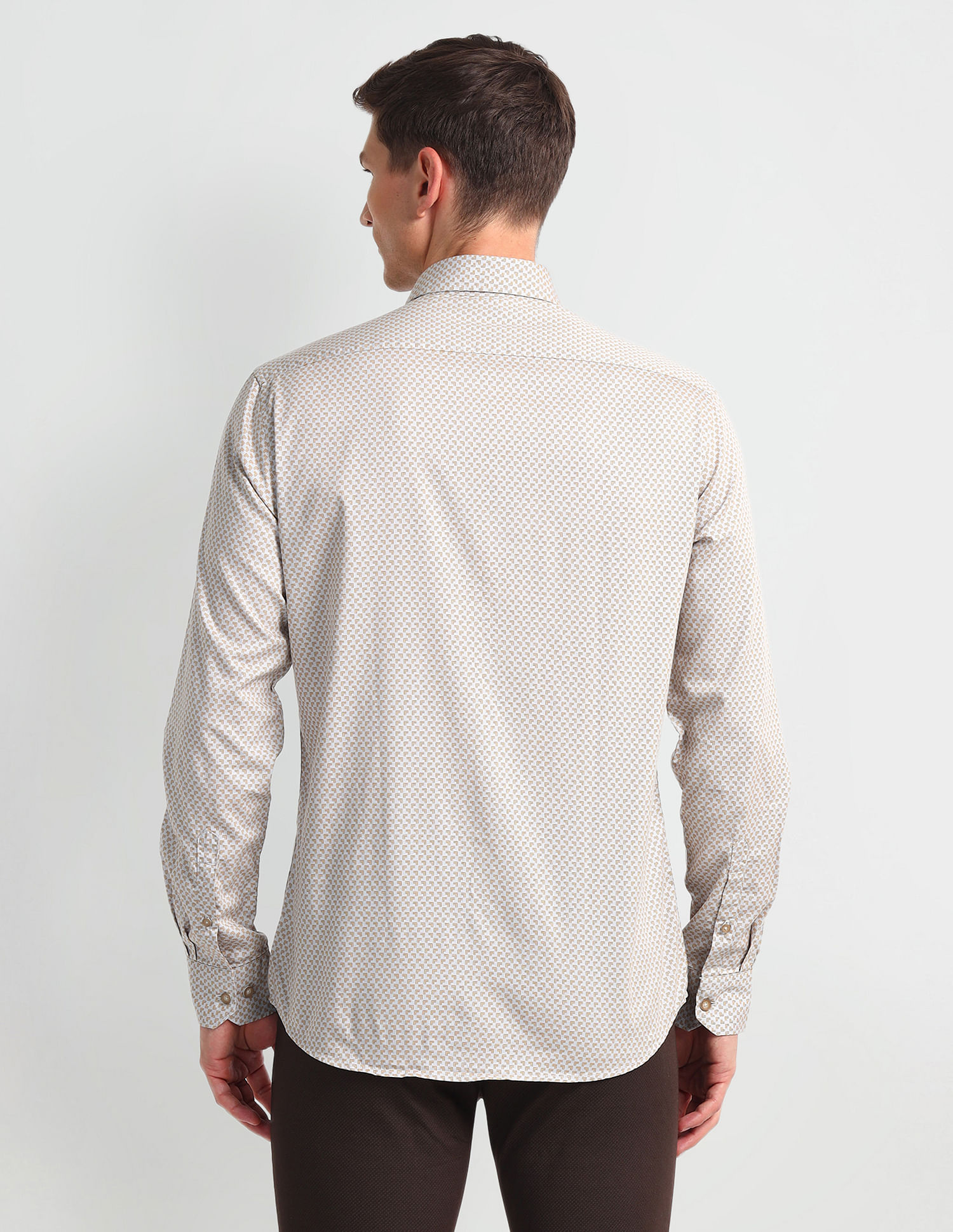 Arrow Sport Liberty Classic Regular Geometric Print Shirt