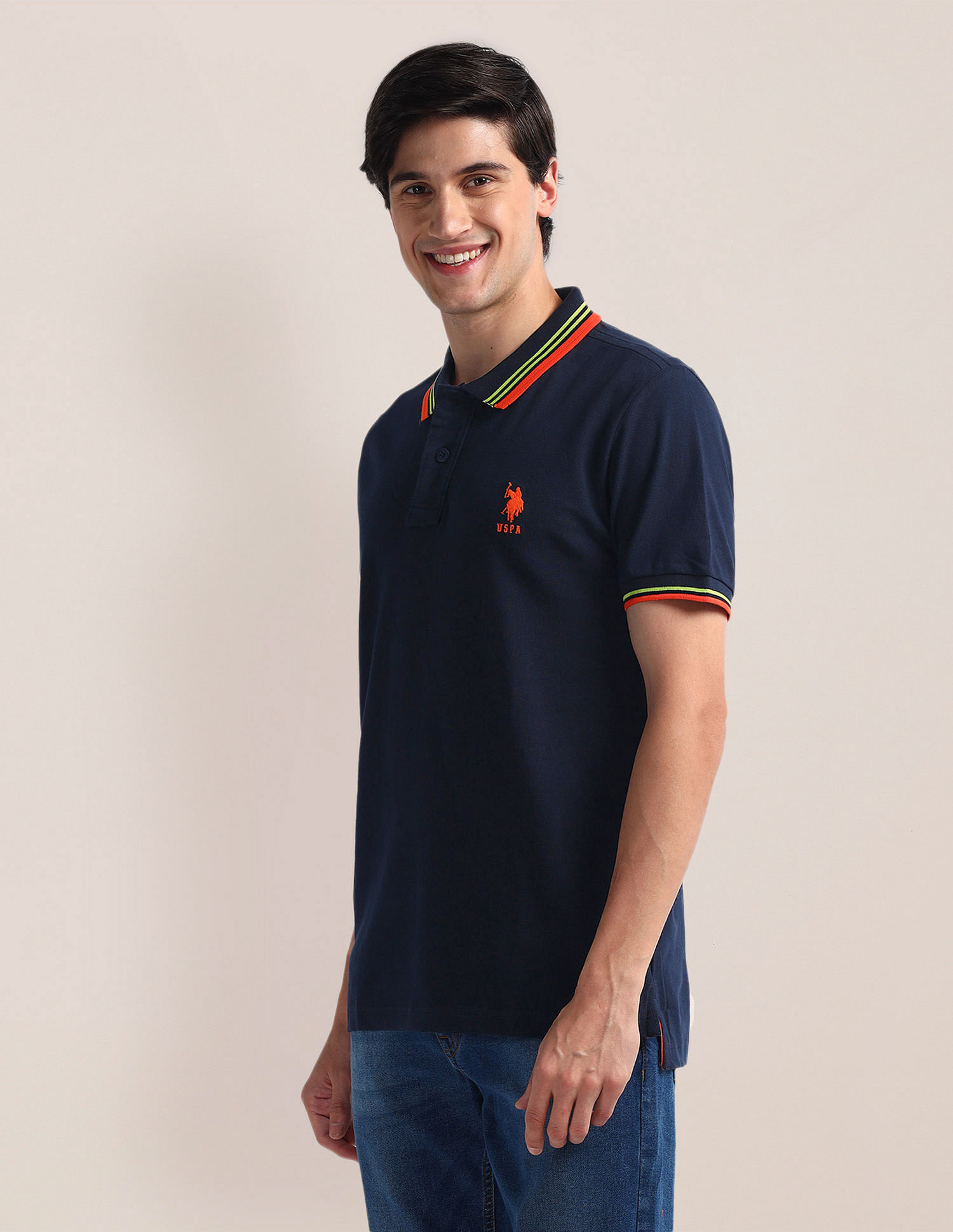 U.S. Polo Assn. Slim Fit Short Sleeve Polo Shirt