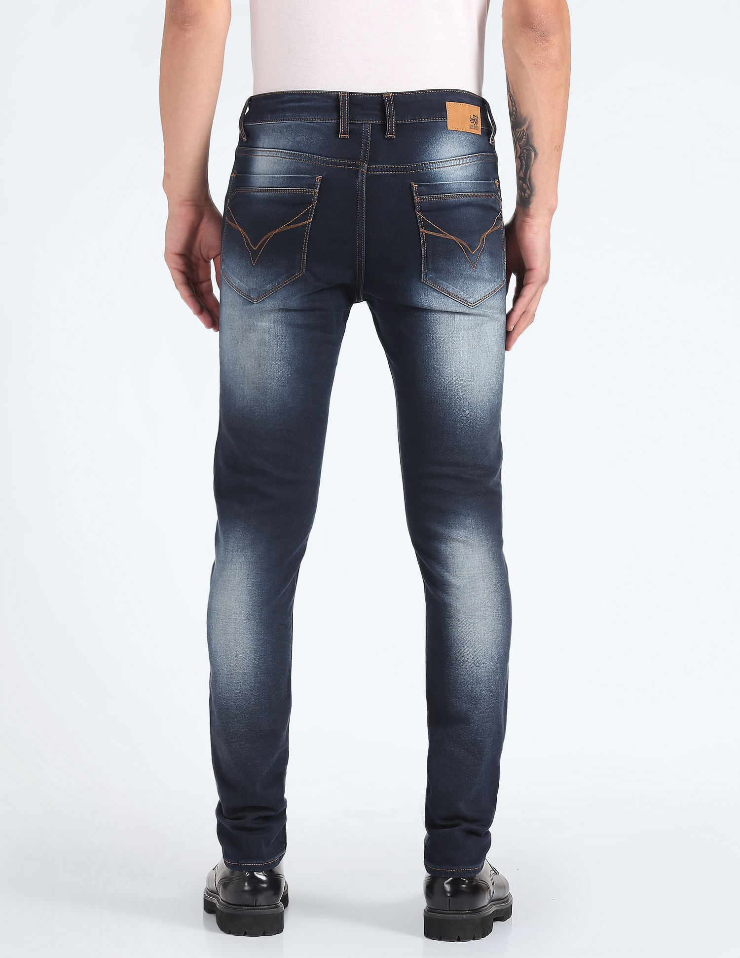 Flying Machine Jackson Skinny Fit Distressed Jeans